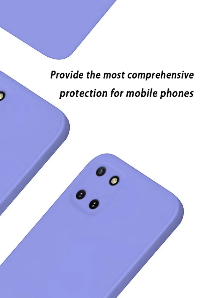DL3 Mobilak Liquid Silicone Protective Case with Soft Microfiber Lining for Samsung Galaxy Note 10 Lite - Baby Blue