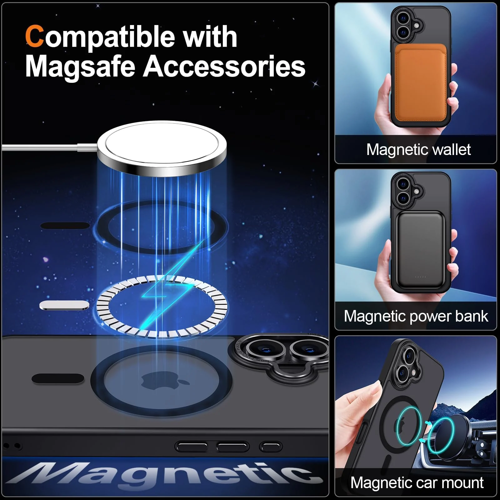 DL3 MOBILAK Protective Phone Case for Apple iPhone 17 - Black