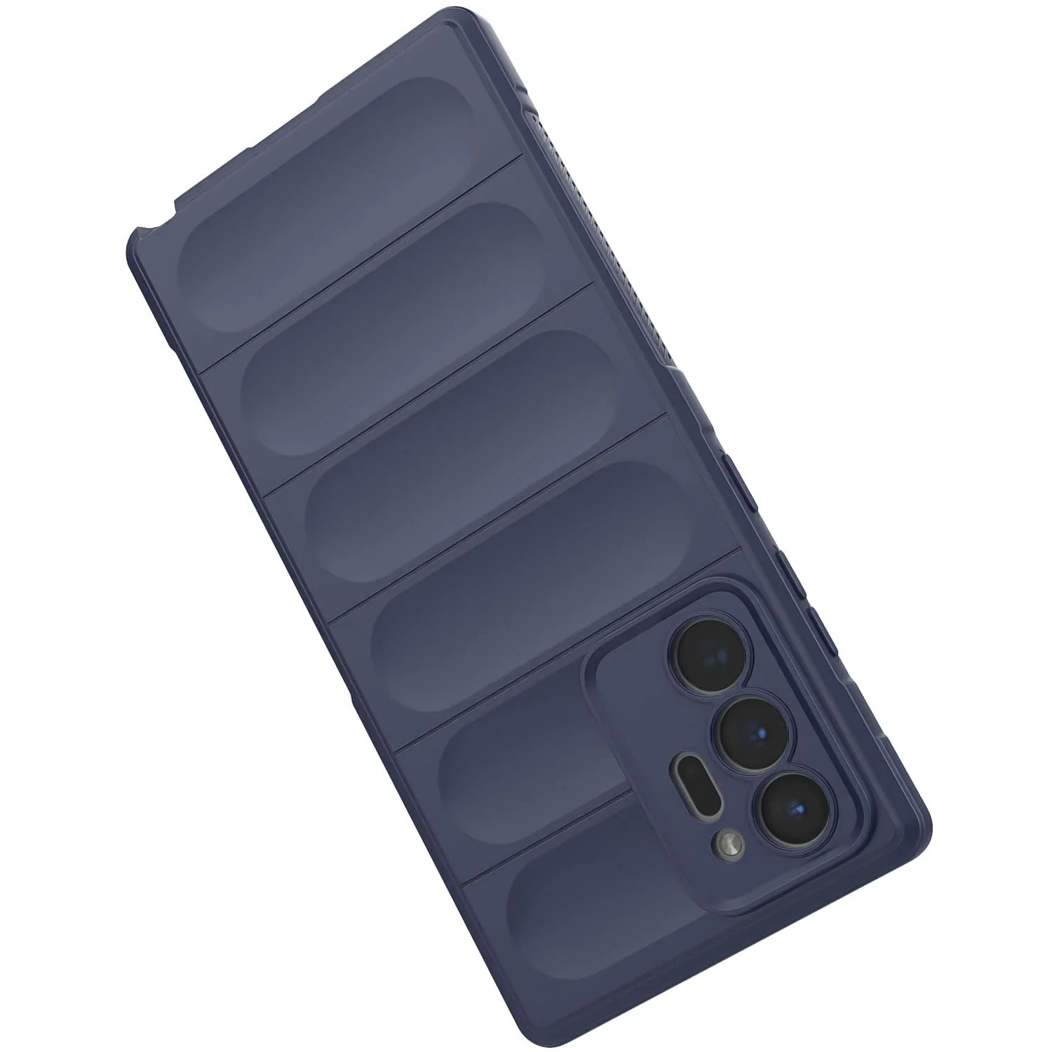 DL3 Mobilak Flexible Silicone and TPU Protective Case with Camera Protection for Samsung Galaxy Note 20 Ultra - Blue