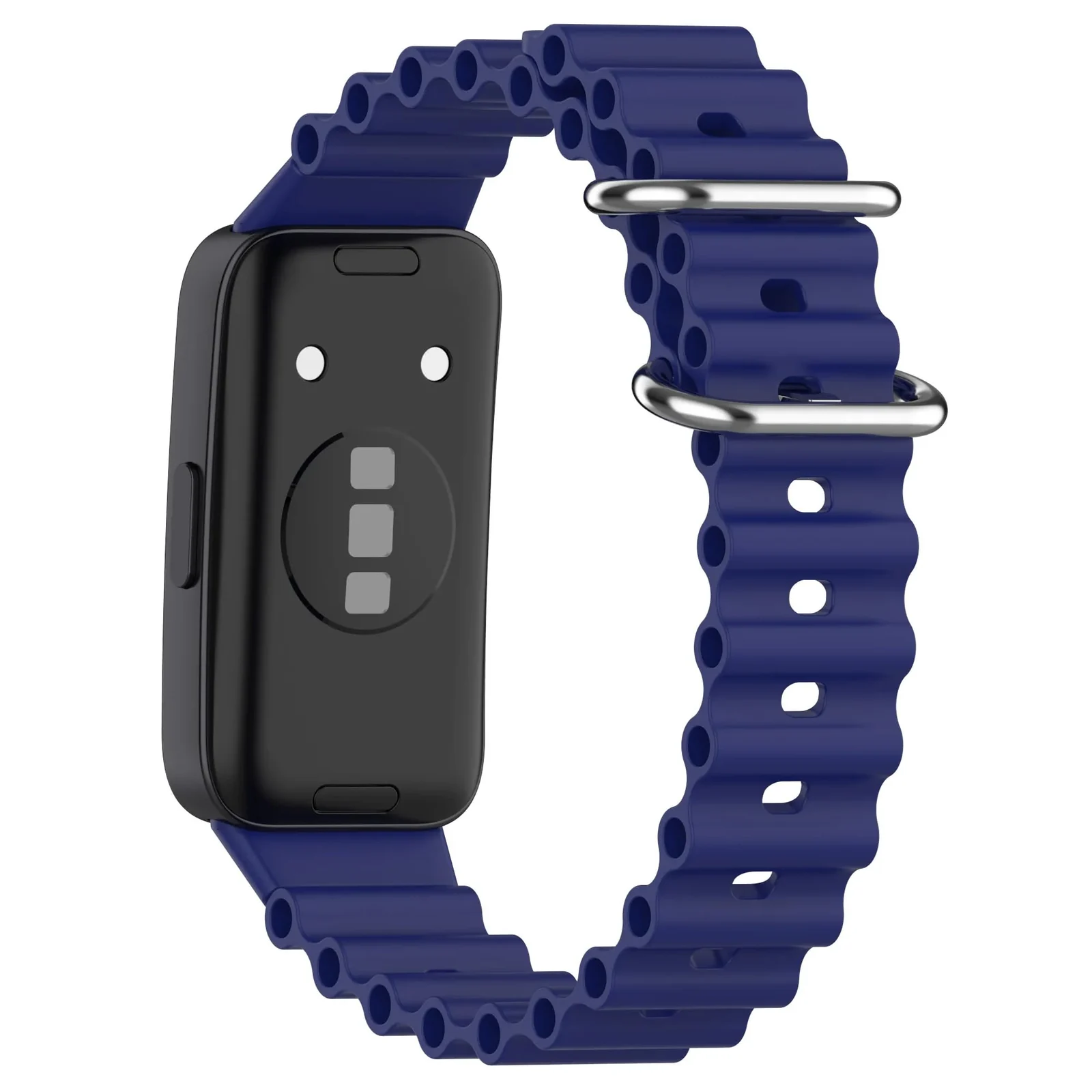 DL3 Mobilak Ocean Band for Huawei Band 8/Huawei Band 9/Huawei Band 10, Adjustable Silicone Stretchy Sport Strap Women Men Replacement Wristband for Huawei Band10/Band9/Band8 - Blue