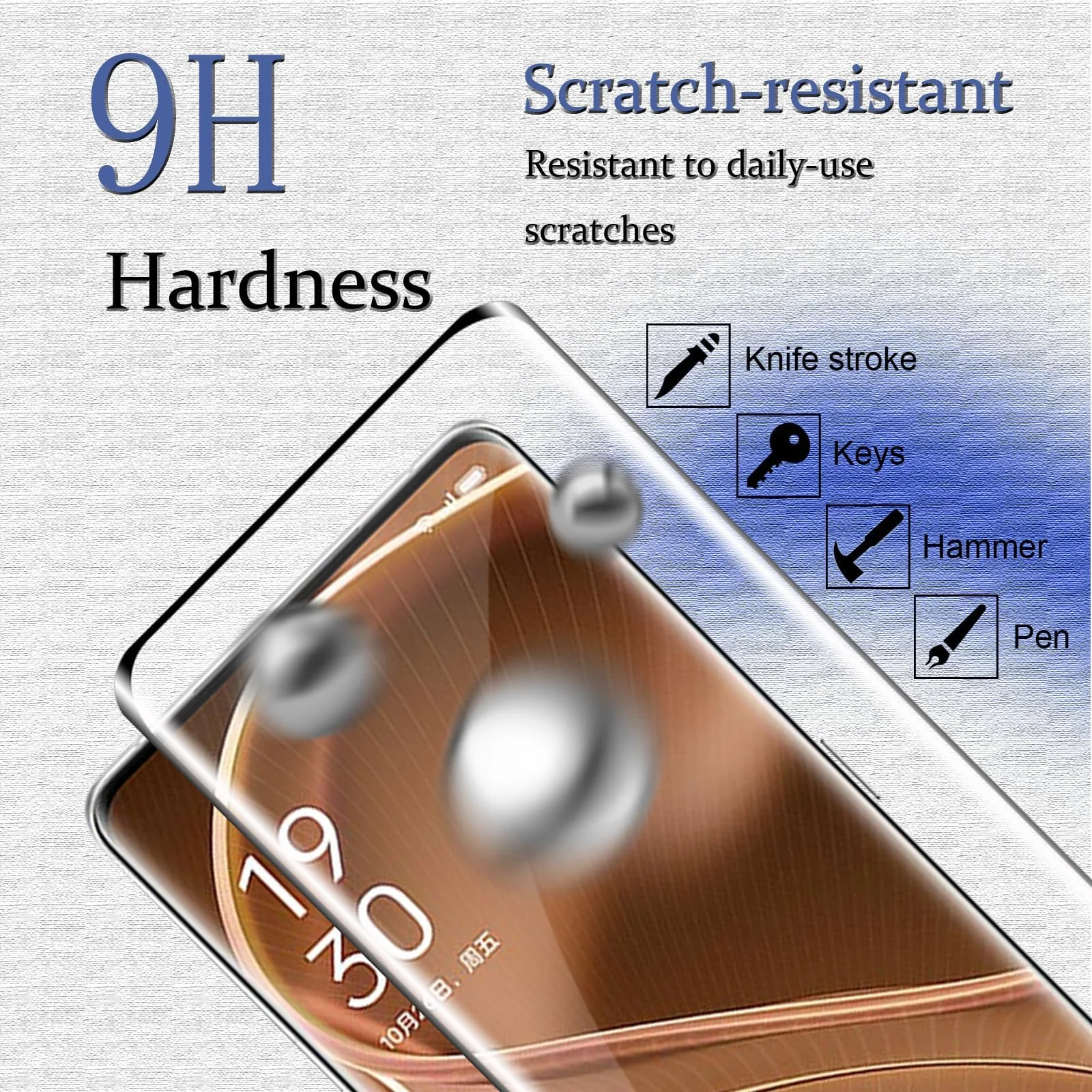 DL3 Mobilak Screen Protector for OPPO Find X6 Pro, Tempered Glass Screen Saver Premium HD Protective, Scratch Resistant, NO-Bubble, 9H Hardness, Full Coverage Film - Clear