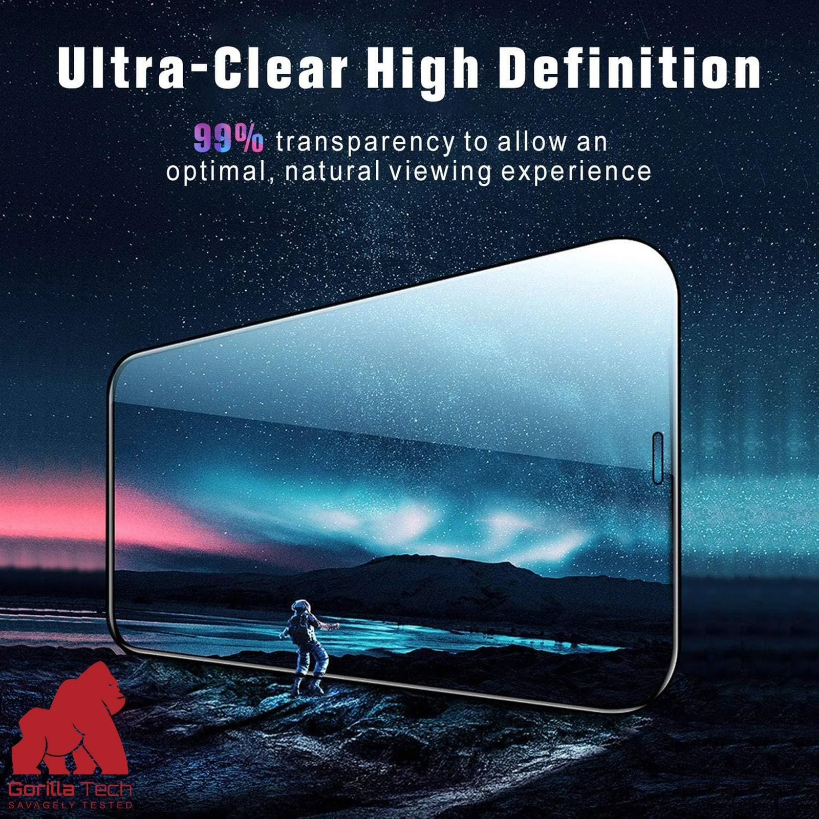 DL3 Mobilak for iPhone 11 Pro Max/iPhone XS Max 6.5 Tempered Glass Screen Protector, 9H Hardness Anti-Scratch Tempered Glass flim, Case Friendly, Anti-Scratch - Black