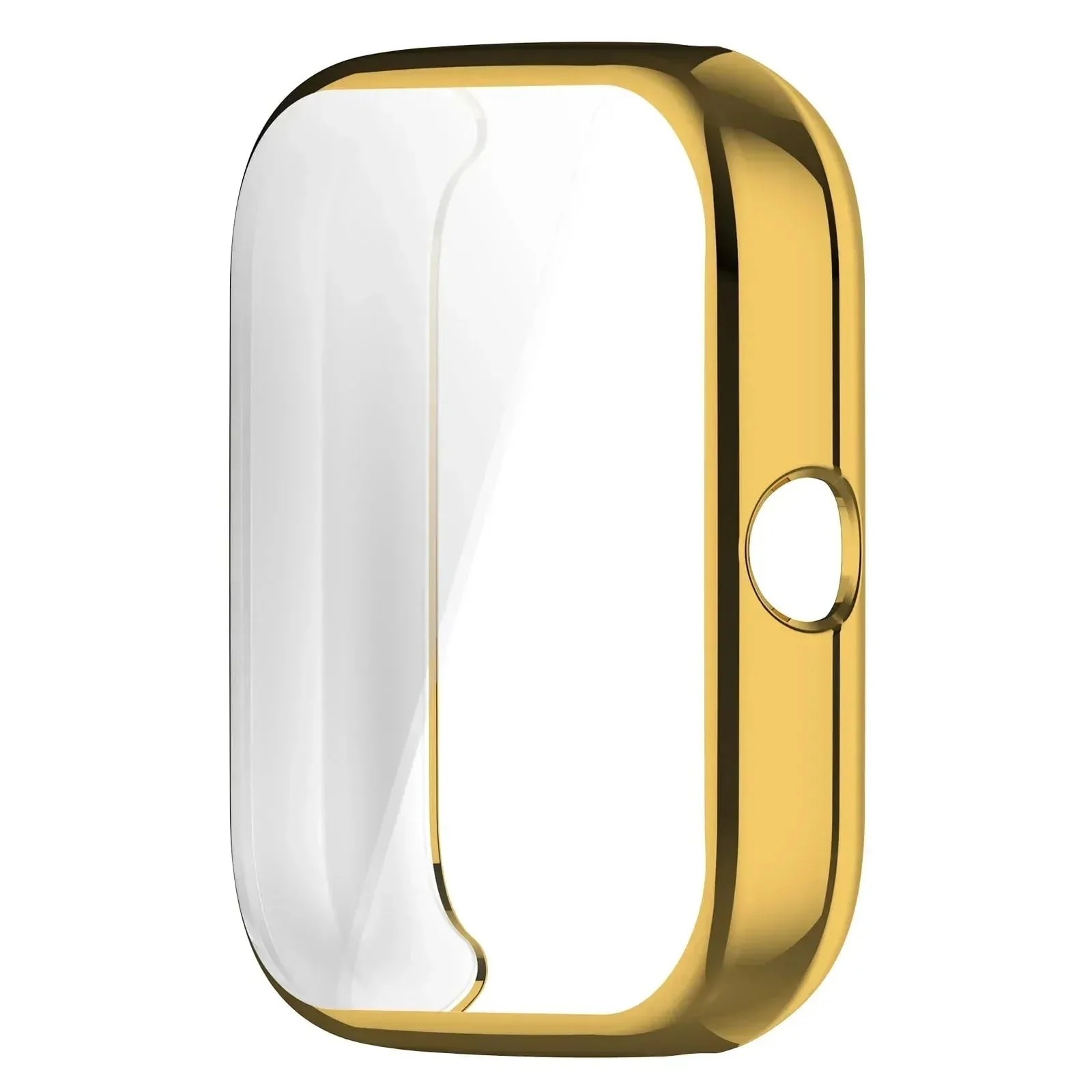 DL3 Mobilak Case Compatible with Amazfit Bip3 Pro/Amazfit Bip 3 Case All-Around Screen Protector Watch Soft TPU Shockproof Cover Slim Guard Thin Bumper Shell Protector - Gold