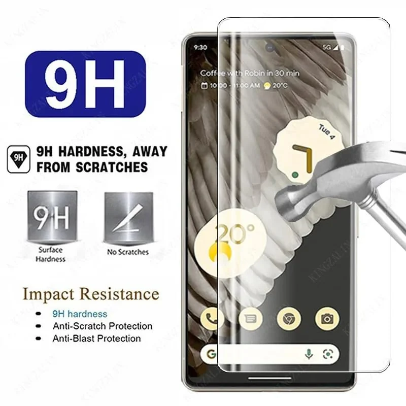DL3 Mobilak Full Glass Screen Protector For Google Pixel 6 Pro/Pixel 7 Pro UV Tempered Glass Full Glue Cover Screen Protector For Google Pixel 6 Pro/Pixel 7 Pro Fingerprint Unlock Screen Glass Film - Clear