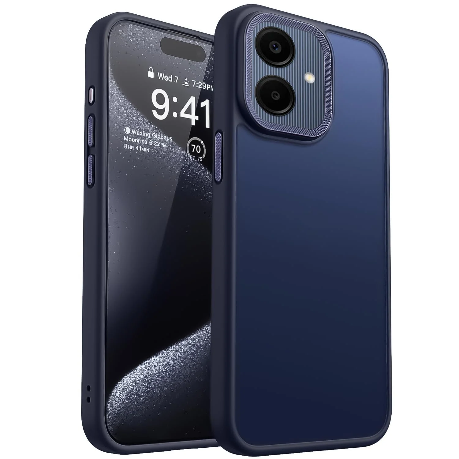 Dl3 Mobilak Case for Samsung Galaxy A06 Case Magnetic Translucent Matte Phone Cases Thin Slim Fit Shockproof Bumper Protective Cover for Women Men Girls (Black)
