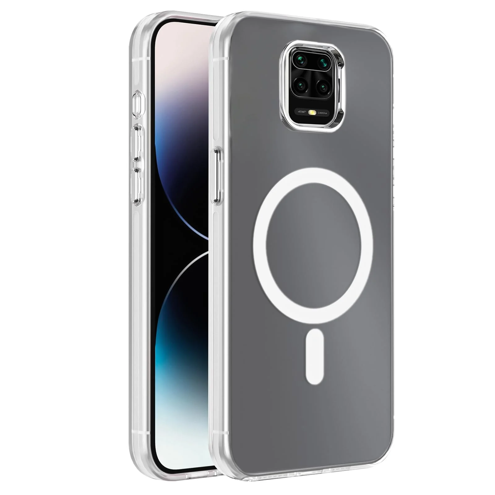 DL3 Mobilak Case For Xiaomi Redmi Note 9S / 9 Pro / 9 Pro Max Case Crystal [Not Compatible with MagSafe] Soft TPU Gel Case Flexible Silicone Anti-Scratch TPU Cover - Clear