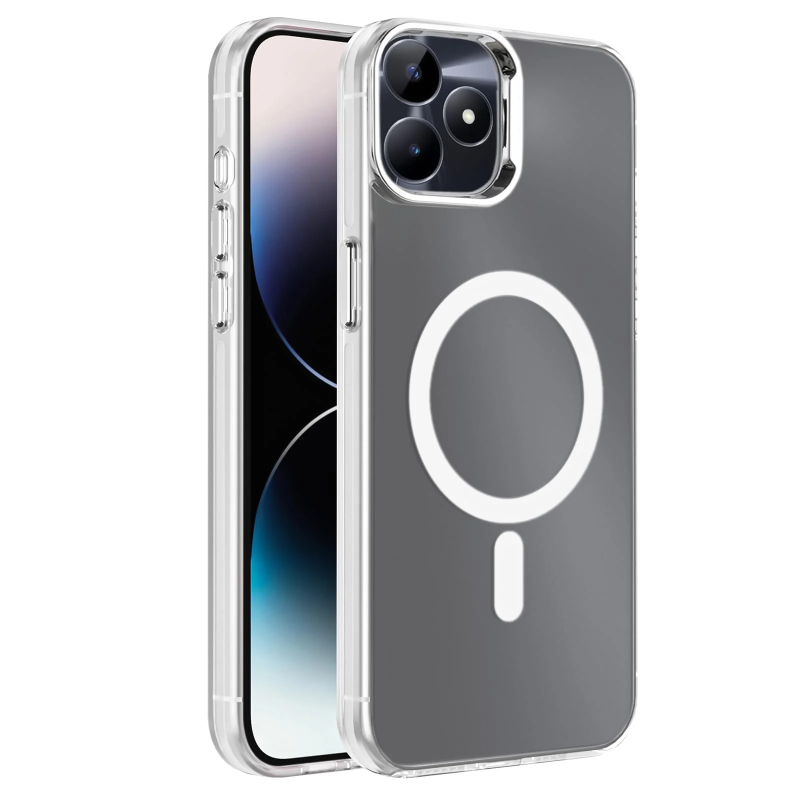 DL3 Mobilak Case for realme C53/Narzo N53 Crystal Clear [Not Compatible with MagSafe] Soft TPU Gel Case Flexible Silicone Anti-Scratch Transparent TPU Cover - Clear