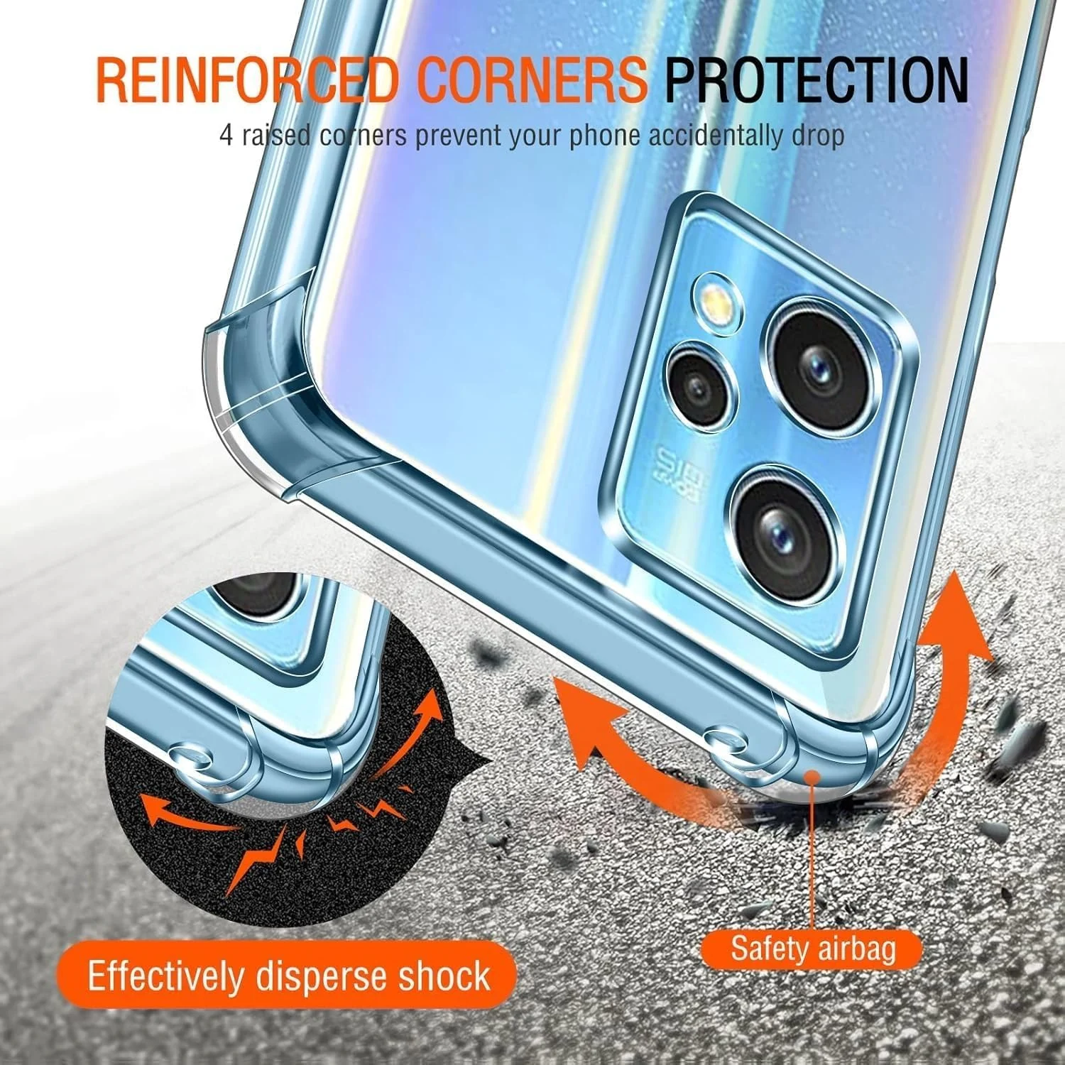 DL3 Mobilak Clear TPU Case for OPPO realme 9 Pro 5G, Camera protection, Shock-absorbing protection, Scratch-resistant surface - Clear