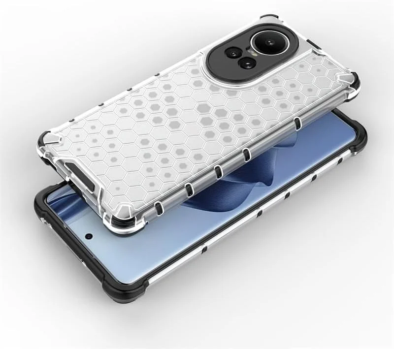 DL3 Mobilak Clear PC and TPU Protective Case for OPPO Reno 10 5G / Reno 10 Pro 5G with Shockproof Design - Clear