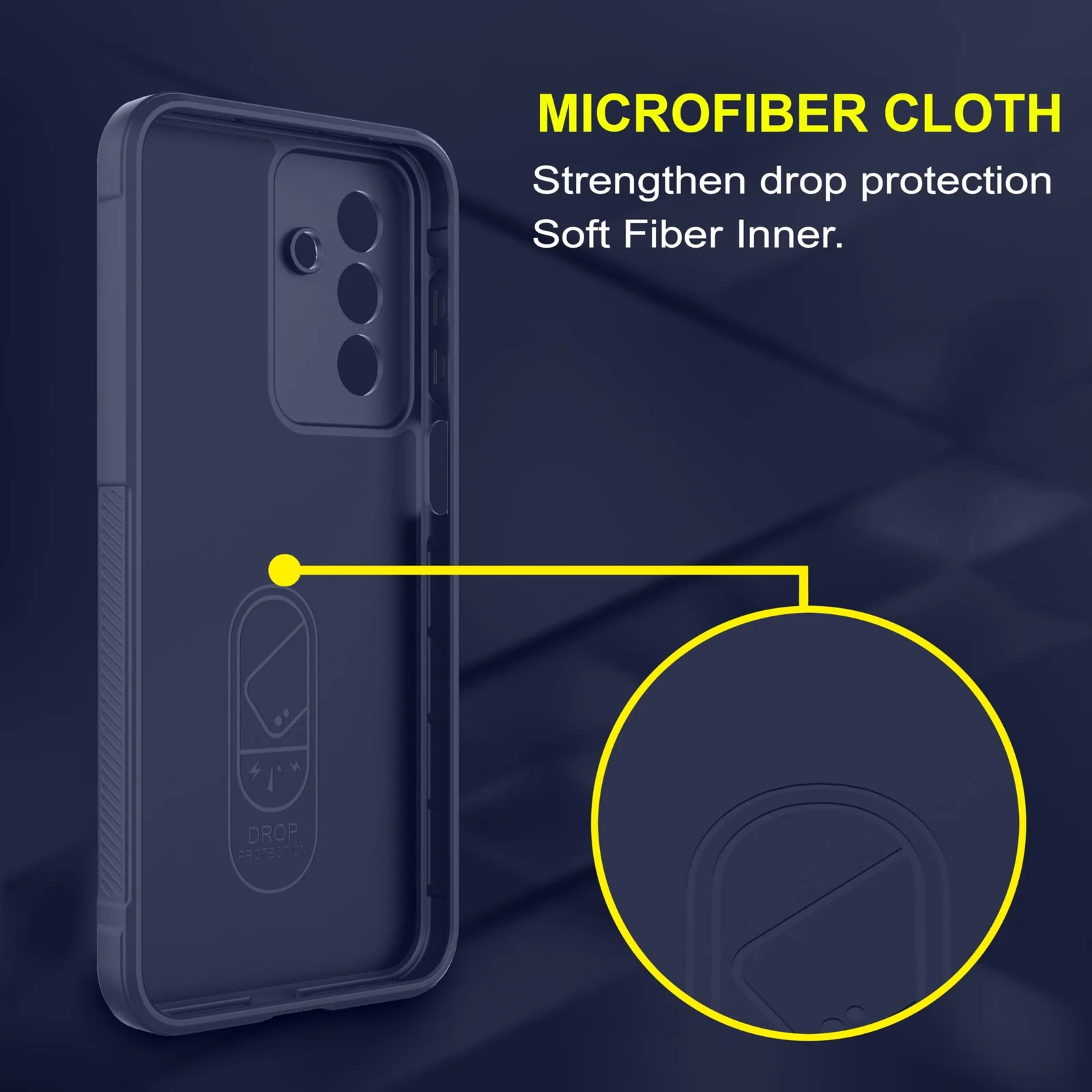 DL3 Mobilak Silicone Case for Samsung Galaxy A17 4G / 5G Heavy Duty Protective [Slim Fit] Shockproof Soft Flexible Protective Design Shock-Absorption TPU Cover With Camera Protection - Blue