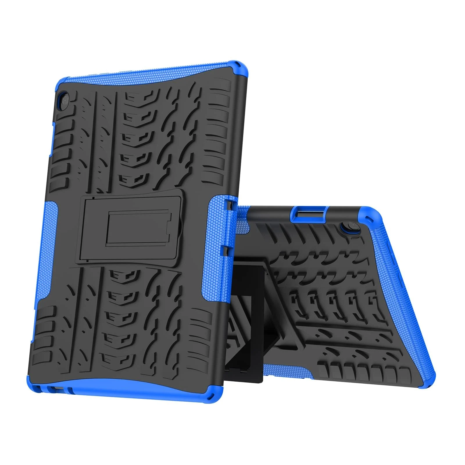 DL3 Mobilak Case For Lenovo Tab M10 HD TB-X505 / TB-X605 10.1-inch tablet, Hybrid Rugged Armor Heavy Duty 2 in 1 TPU + PC Combo Dual Layer Shockproof Case with Kickstand - Blue