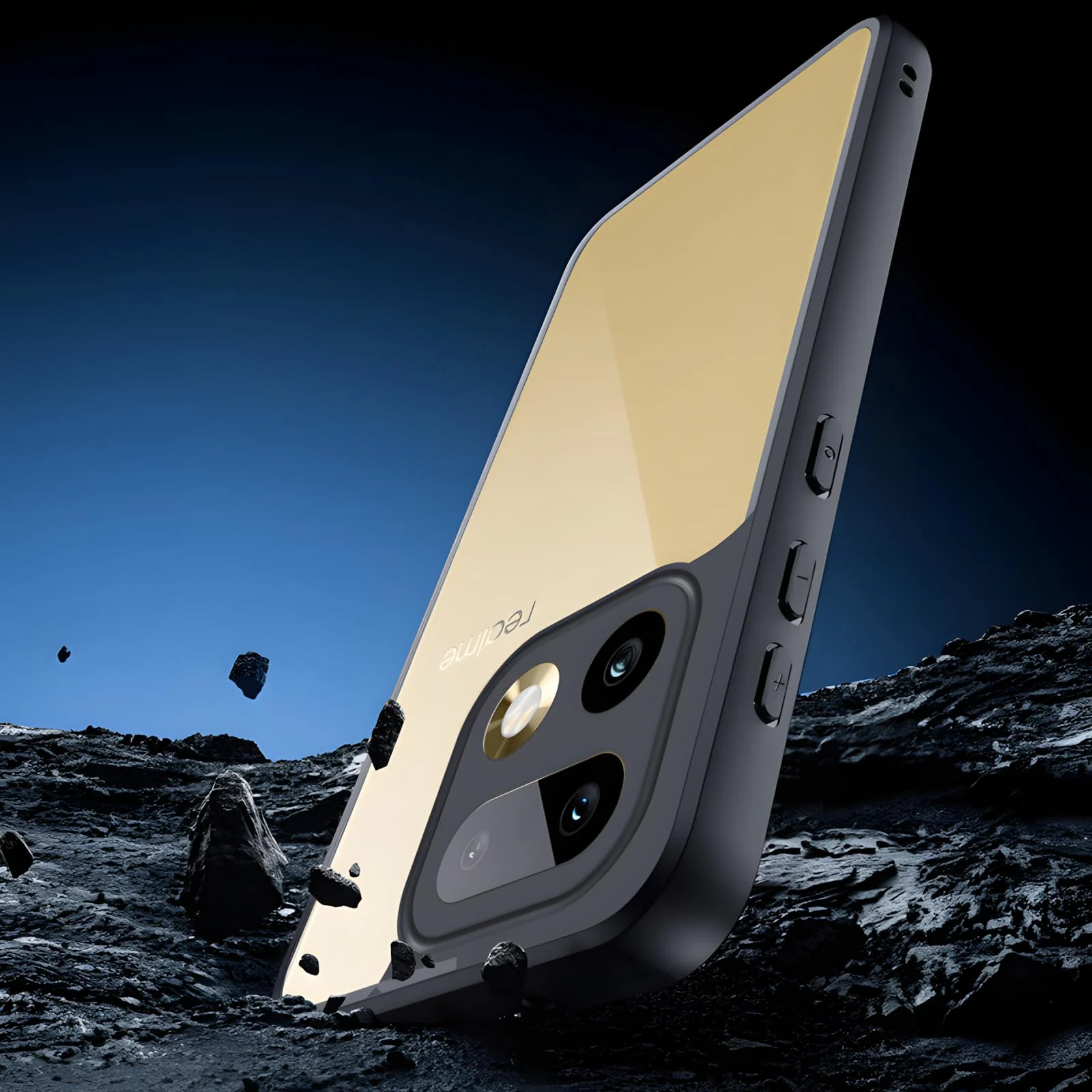 DL3 Mobilak Case Transparent For realme 16 Pro Plus / 16 Pro+ 5G, Military-Grade Shockproof Anti-Yellowing, Slim Protective Phone Case Bumper Cover With Camera Protective - Black