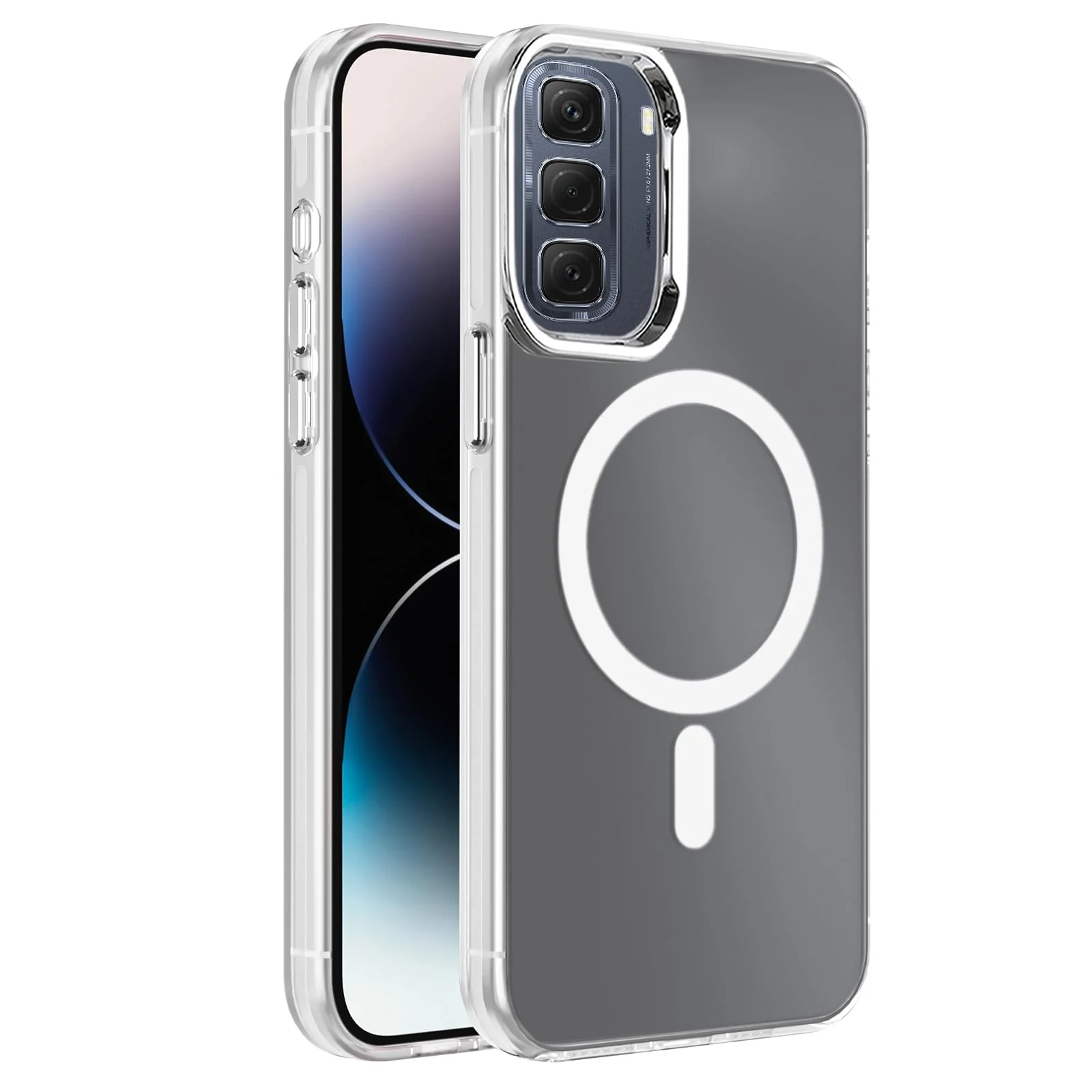 DL3 Mobilak Case For Infinix Hot 50 Case Crystal [Not Compatible with MagSafe] Soft TPU Gel Case Flexible Silicone Anti-Scratch TPU Cover - Clear
