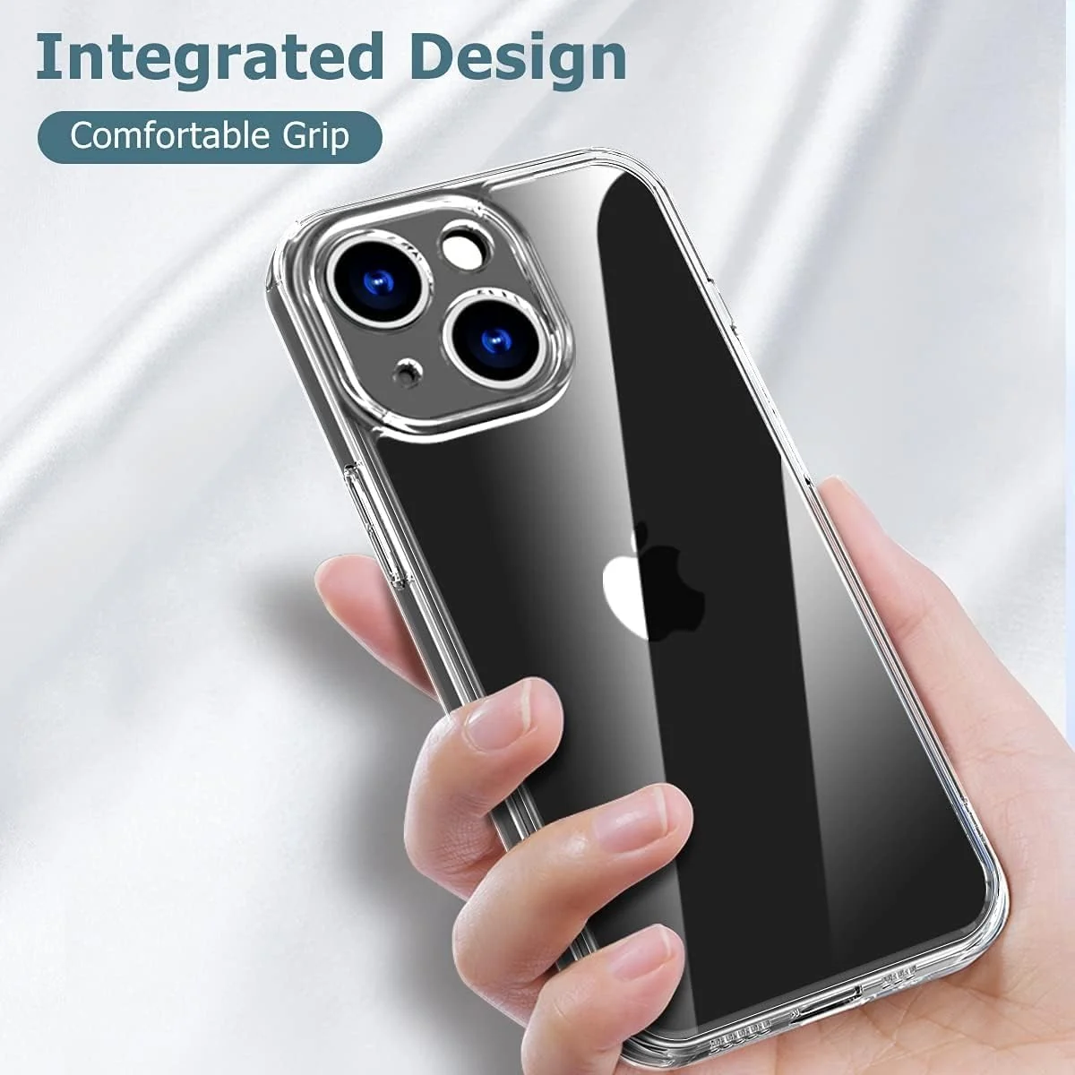 DL3 MOBILAK Camera Protective Case Compatible with iPhone Case Transparent, Mobile Phone Case iPhone Thin Soft Silicone Anti-Yellow Protective Case - Clear