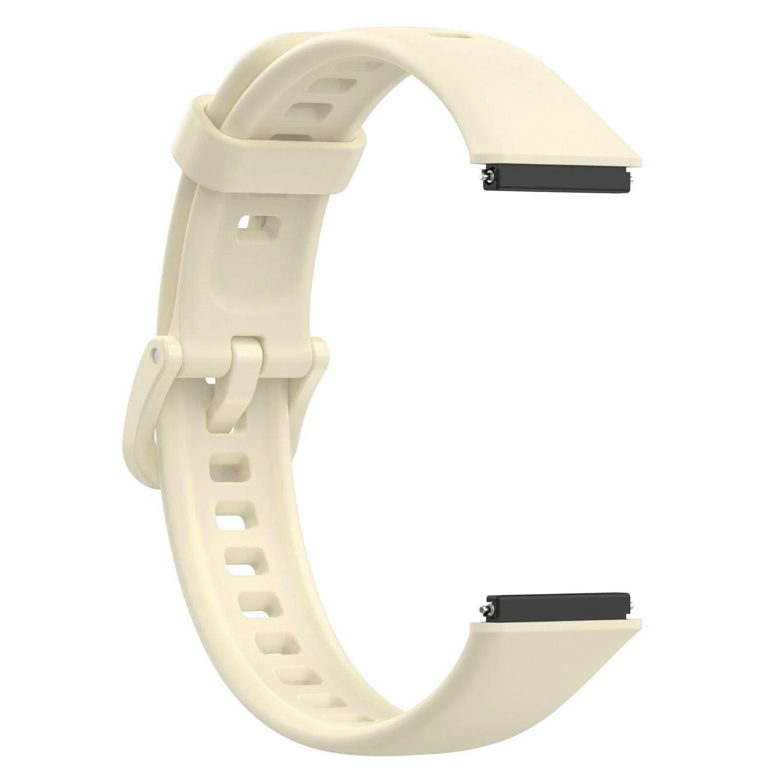 DL3 Mobilak Smart Watch Strap for Huawei Band 7, Sport Silicone Watch Band Wrist Strap, Replacement Bracelet Wristband Wrist Strap for Huawei Band 7 Accessories - Ivory White
