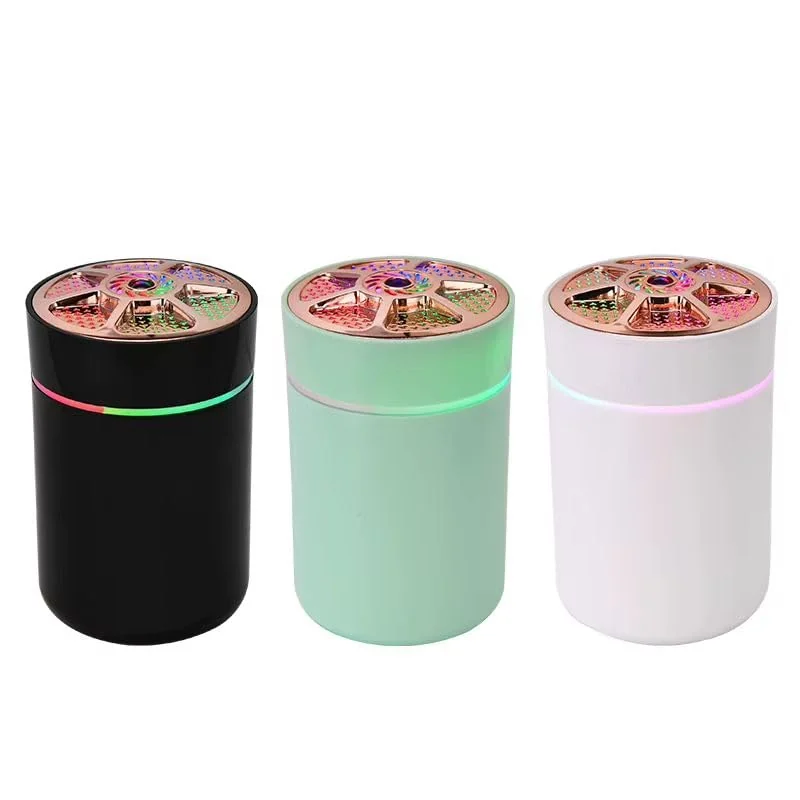 MOBIGON 220 ml USB Humidifier with Night Light, Light Green