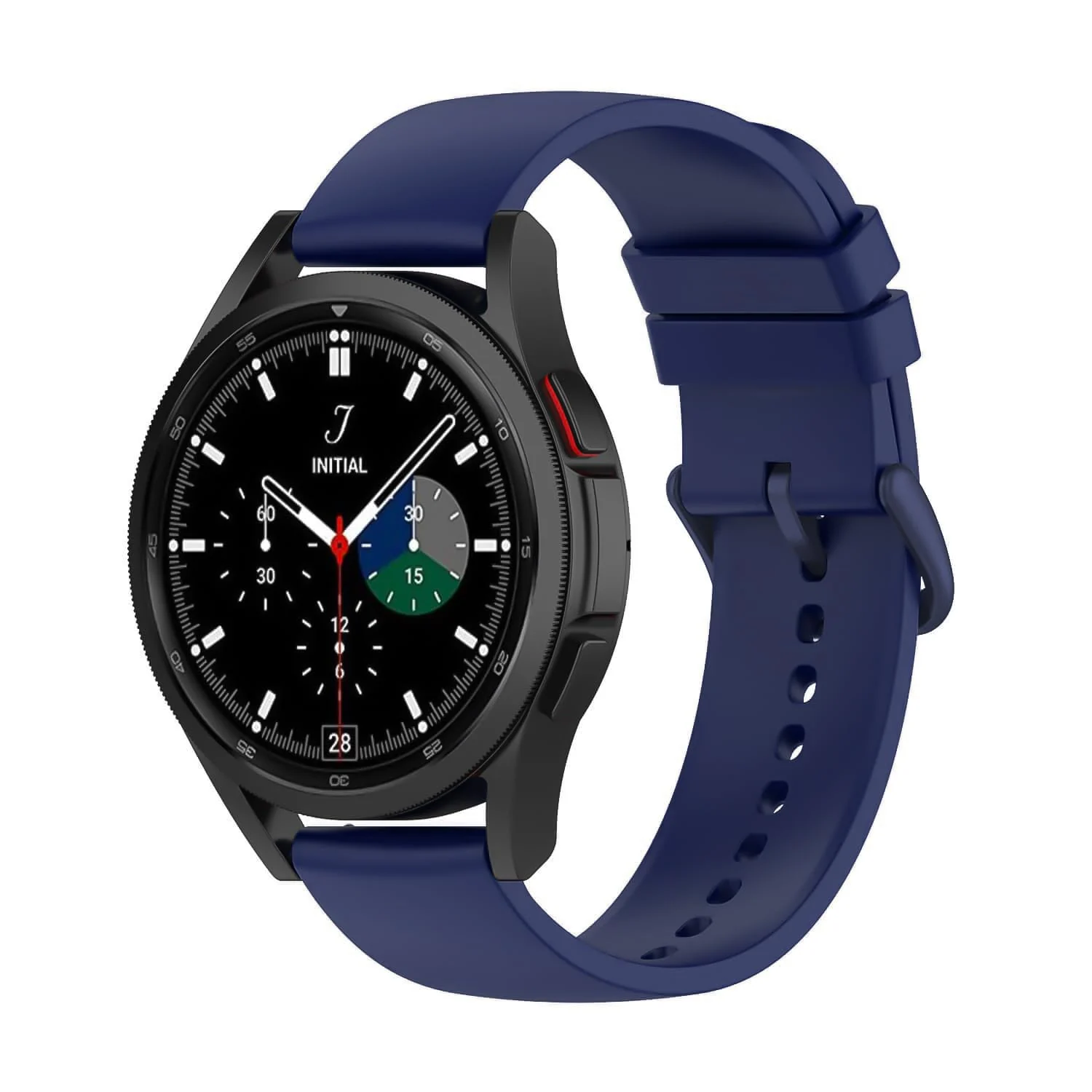 DL3 Mobilak Silicone Buckle Band 22MM Strap For Xiaomi Redmi Watch 5 Active/5 Lite/Samsung Galaxy Watch 3 45mm/Watch 46mm/Gear S3/Huawei watch GT5 GT4 GT3 GT2 GT 46MM/GT2E/GT3 Pro GT 5 Pro - Blue