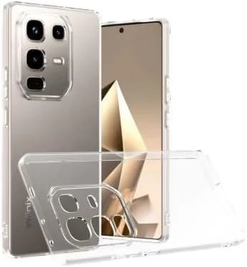 DL3 Mobilak Case Compatible with Infinix Note 50S, Case Crystal Soft TPU Gel Case Flexible Silicone Anti-Scratch Camera Protection TPU Cover - Clear