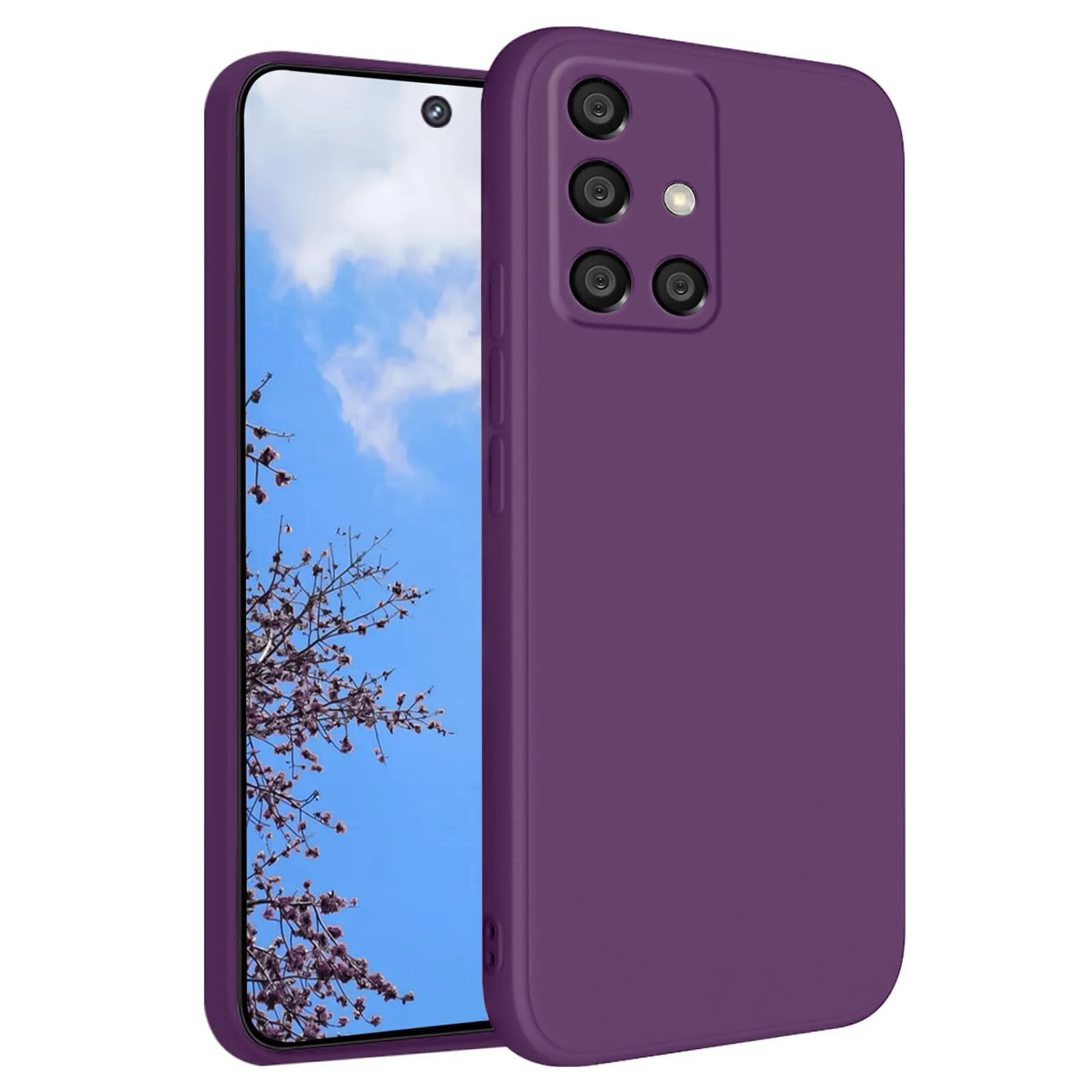DL3 Mobilak Soft Silicone Gel Bumper Case for Samsung Galaxy A51 - Violet