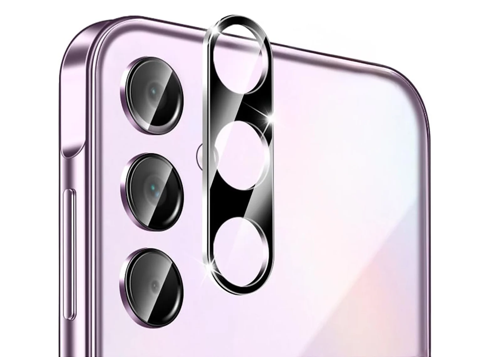 DL3 Mobilak Samsung Galaxy A25 Camera Lens Protector Tempered Glass Screen Protector HD [Full Coverage] [Anti-Scratch] Drop Protection Ultra Clear/Thin Lens Protector Case - Black