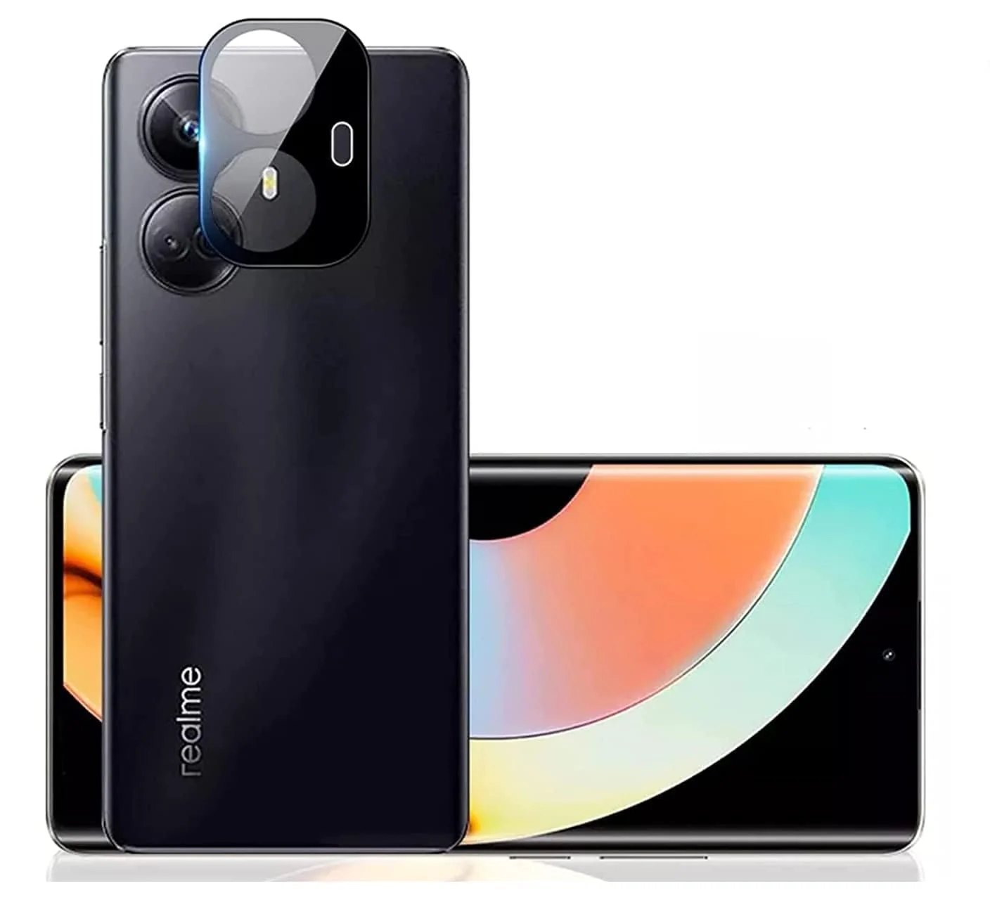 DL3 Mobilak realme 10 Pro+/realme 10 Pro Plus Camera Protector Tempered Glass Screen Protector HD [Full Coverage][Anti-Scratch] Drop Protection Ultra Clear/Thin Lens Protector Case - Black