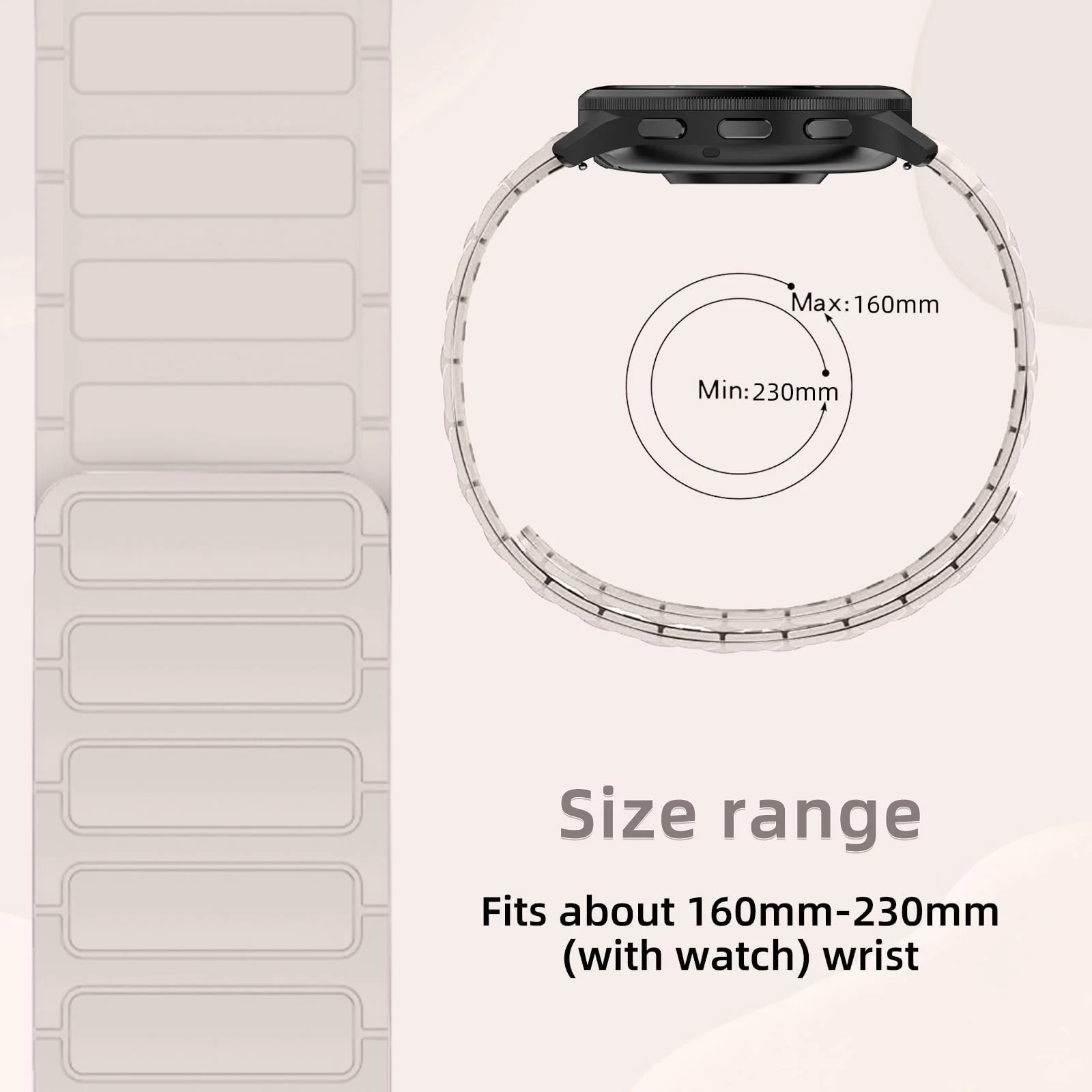 DL3 Mobilak 22mm Silicone Magnetic Strap for Xiaomi Redmi Watch 5 Active/5 Lite/Samsung Galaxy Watch 46mm/Watch 3 45mm/Gear S3/Huawei watch (GT6 GT5 GT4 GT3 GT2 GT 46MM)/GT2E/GT6 Pro/GT 5 Pro/Amazfit GTR4/Bip 6 - Green Black