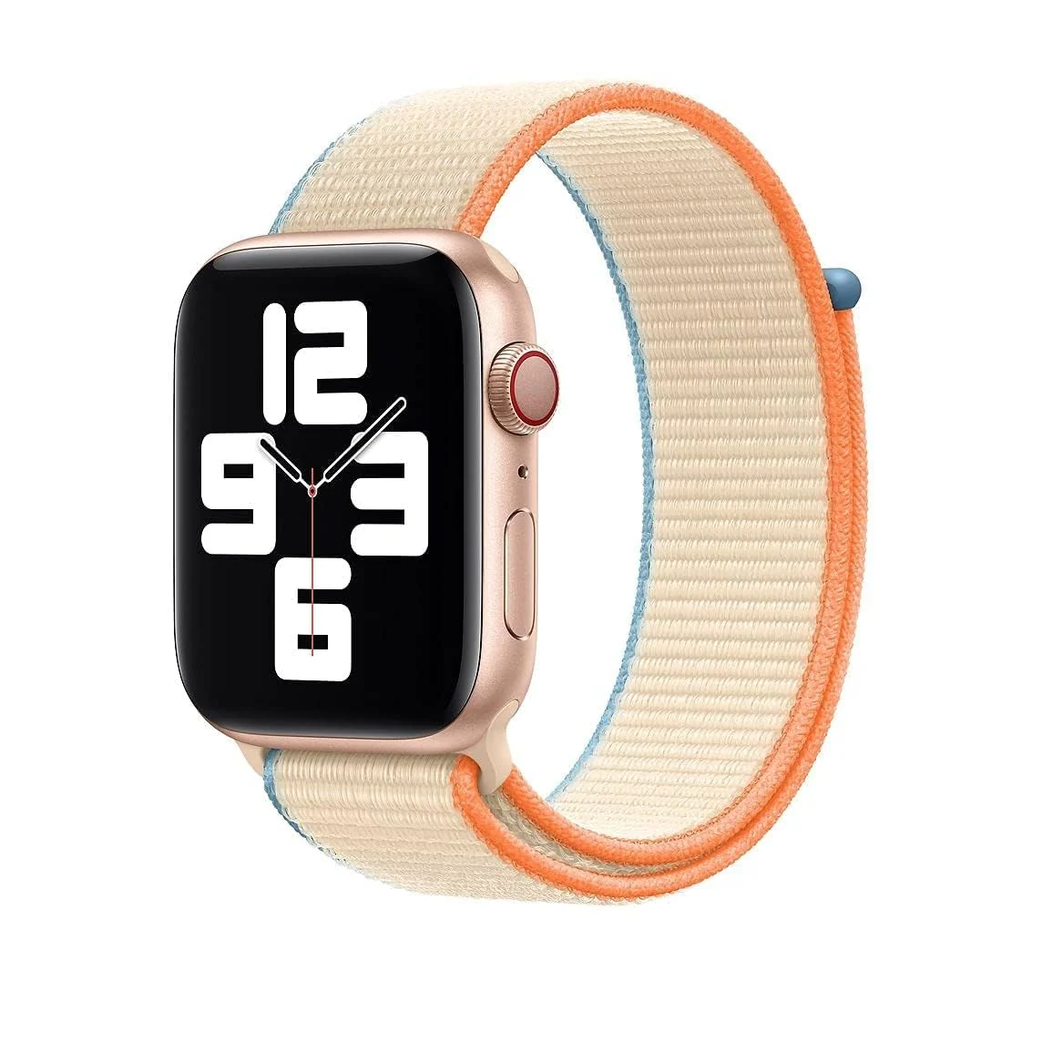 DL3 Mobilak Sport Loop Straps For Apple Watch Strap 41mm 40mm 38mm, Breathable Nylon Men Women Strap, Adjustable Elastic Braided Replacement Band for iWatch Series 8/SE/7/6/5/4/3/2/1 - Cream