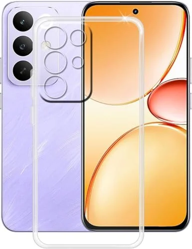 DL3 Mobilak Case Compatible with realme C85 Pro Case Crystal Soft TPU Gel Case Flexible Silicone Anti-Scratch TPU Cover - Clear