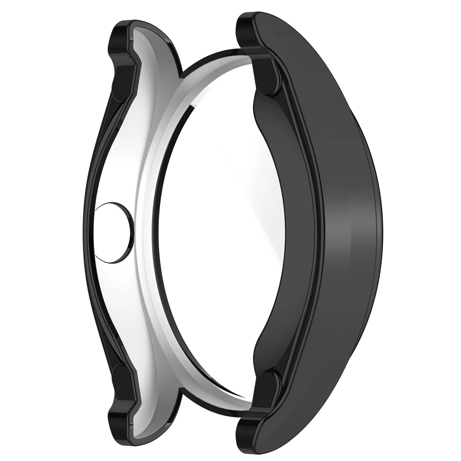 DL3 Mobilak Case Compatible for Huawei Watch Buds Screen Protector, Soft TPU Silicone Bumper Case Shockproof Scratch Resistant Full Coverage Shell Protective Case Cover for Huawei Watch Buds - Black