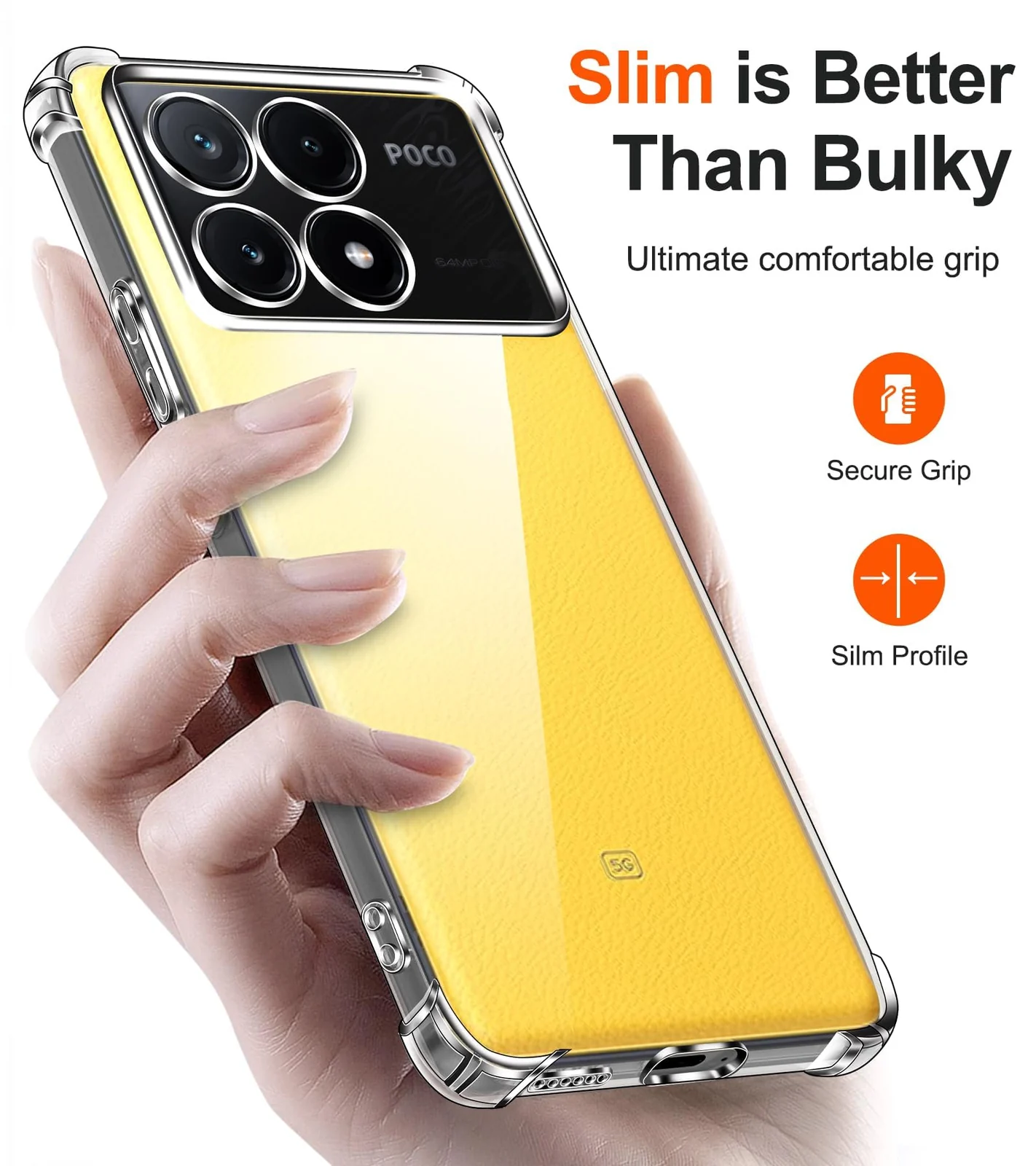 DL3 Mobilak Clear Protective Case for Xiaomi Redmi K70E 5G - Clear