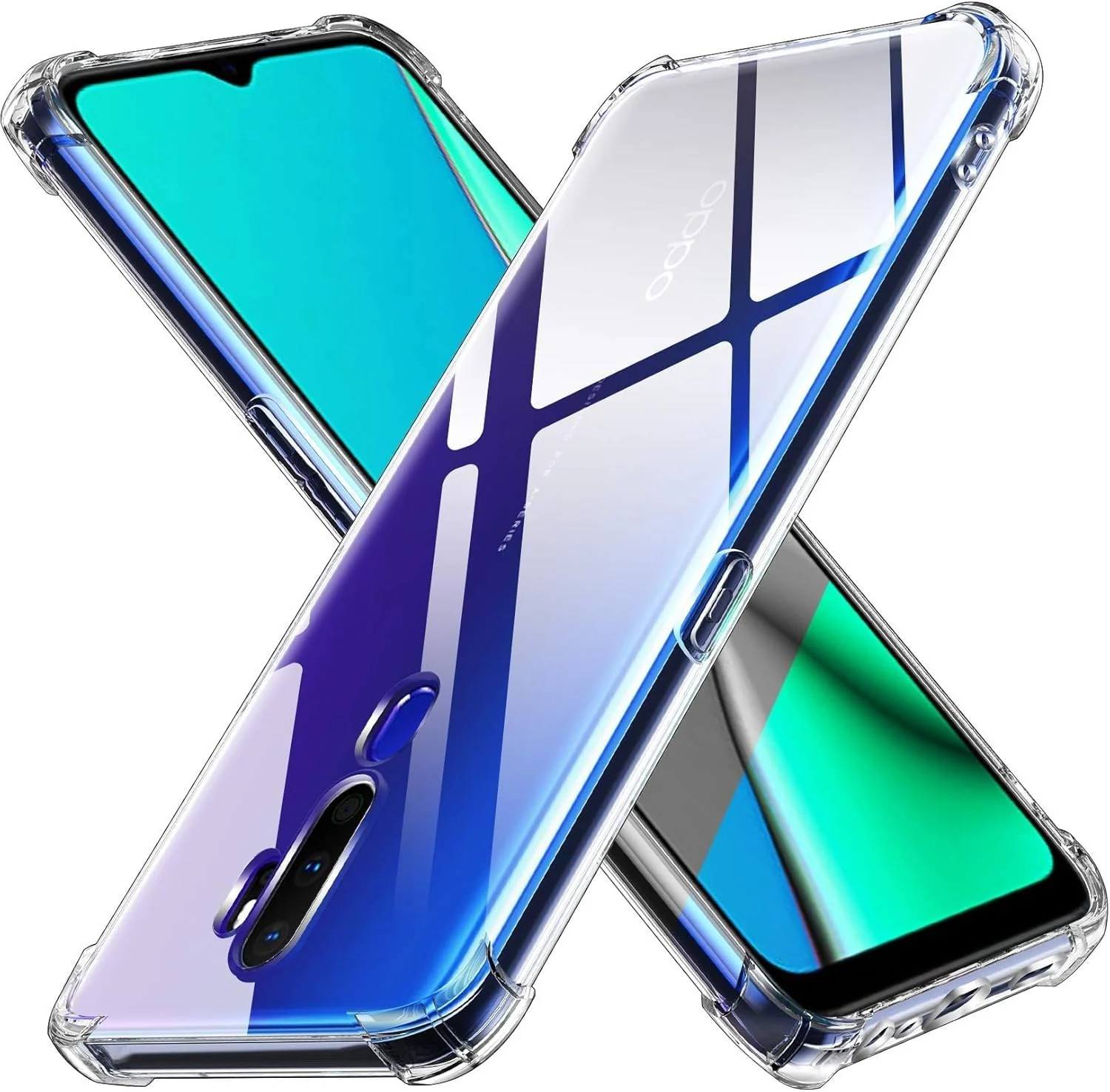 DL3 Mobilak Clear TPU Case for OPPO A9 2020 / OPPO A5 2020, Camera protection, Shock-absorbing protection, Scratch-resistant surface - Clear