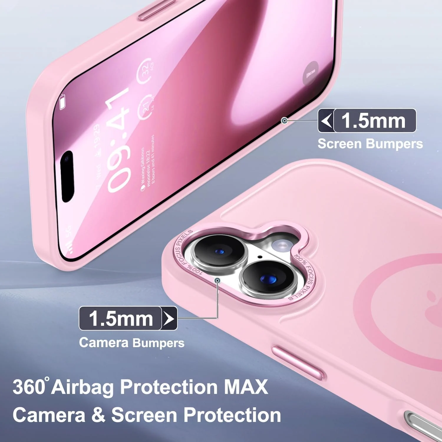 DL3 MOBILAK Protective Phone Case for Apple iPhone 17 - Pink