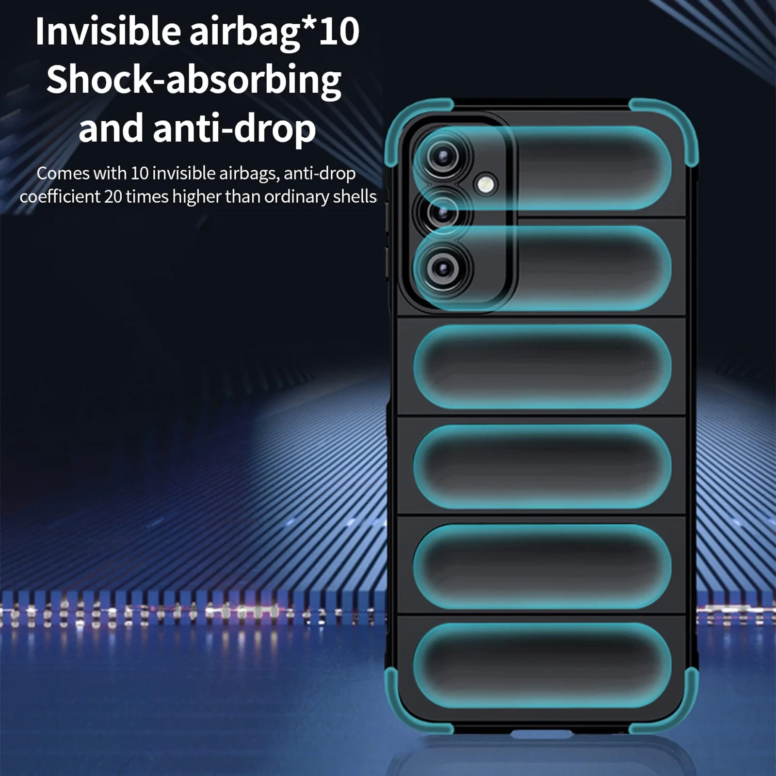 DL3 Mobilak Soft Silicone Protective Case for Samsung Galaxy A24 4G with Camera Protection and Shockproof Design - Black
