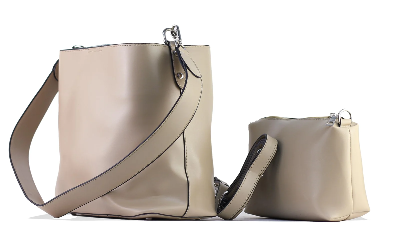 Mobigon Women’s 2-in-1 Hobo Shoulder Bag Set, Premium Handbag with Studded Details, Magnetic Snap Closure, Mini Crossbody Pouch with Zipper & Adjustable Adjustable Strap