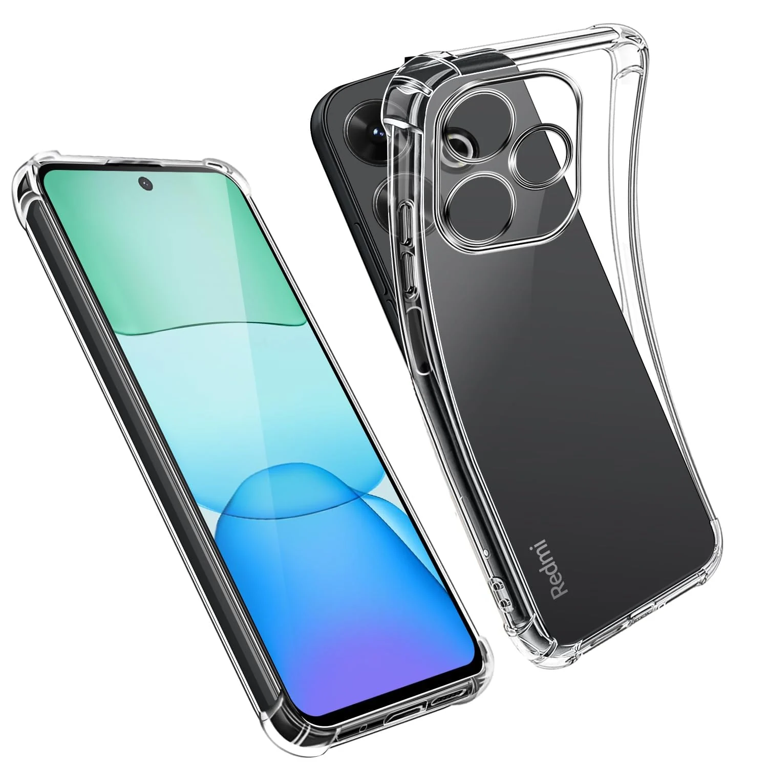 DL3 Mobilak Clear Protective Case for Xiaomi Redmi 13 4G 5G / Poco M6 4G / Redmi Note 13R - Clear
