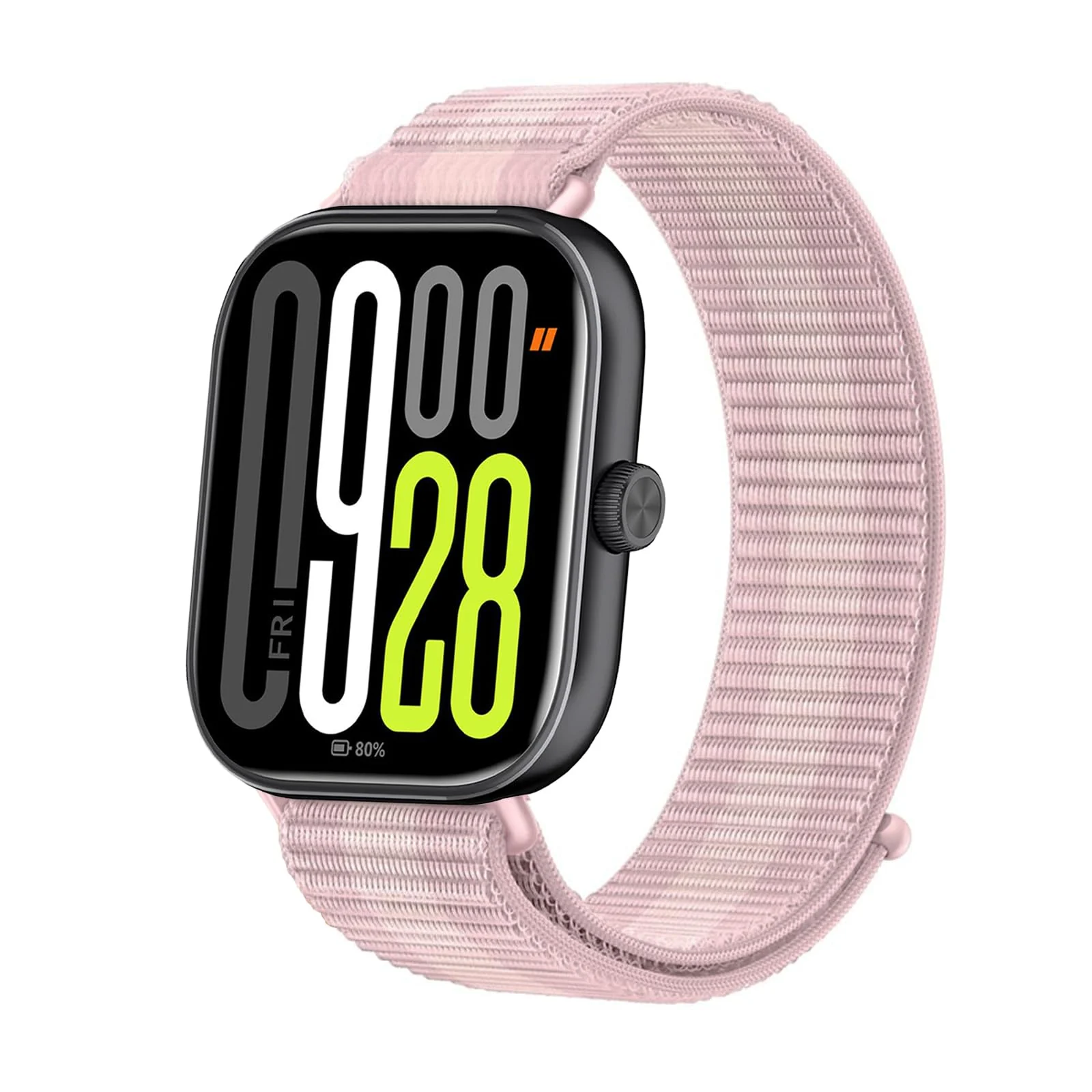DL3 Mobilak Nylon Strap for Redmi Watch 4/Redmi Watch 5/Xiaomi Smart Band 8 Pro/Band 9 Pro, Men and Women Breathable Elastic Bracelet, Adjustable Straps Replacement Band Watchband - Pink
