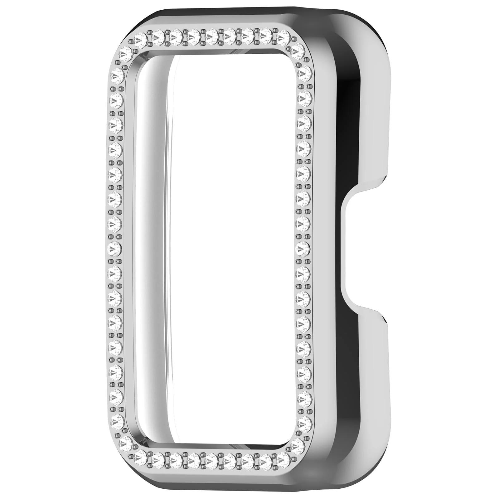MOBIGON Crystal Bling PC Frame Case for Huawei Band 11, Silver