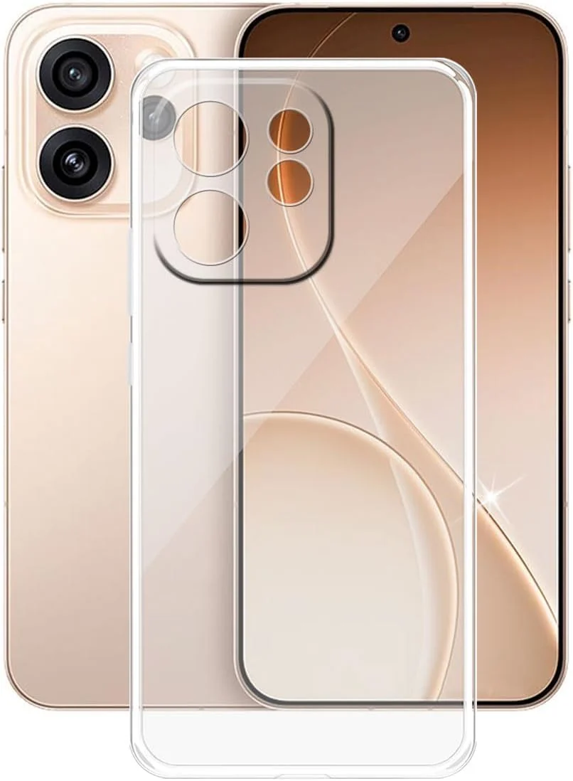 Mobigon Case Compatible with OPPO reno 15 pro, Case Crystal Soft TPU Gel Case Flexible Silicone Anti-Scratch Camera Protection TPU Cover - Clear
