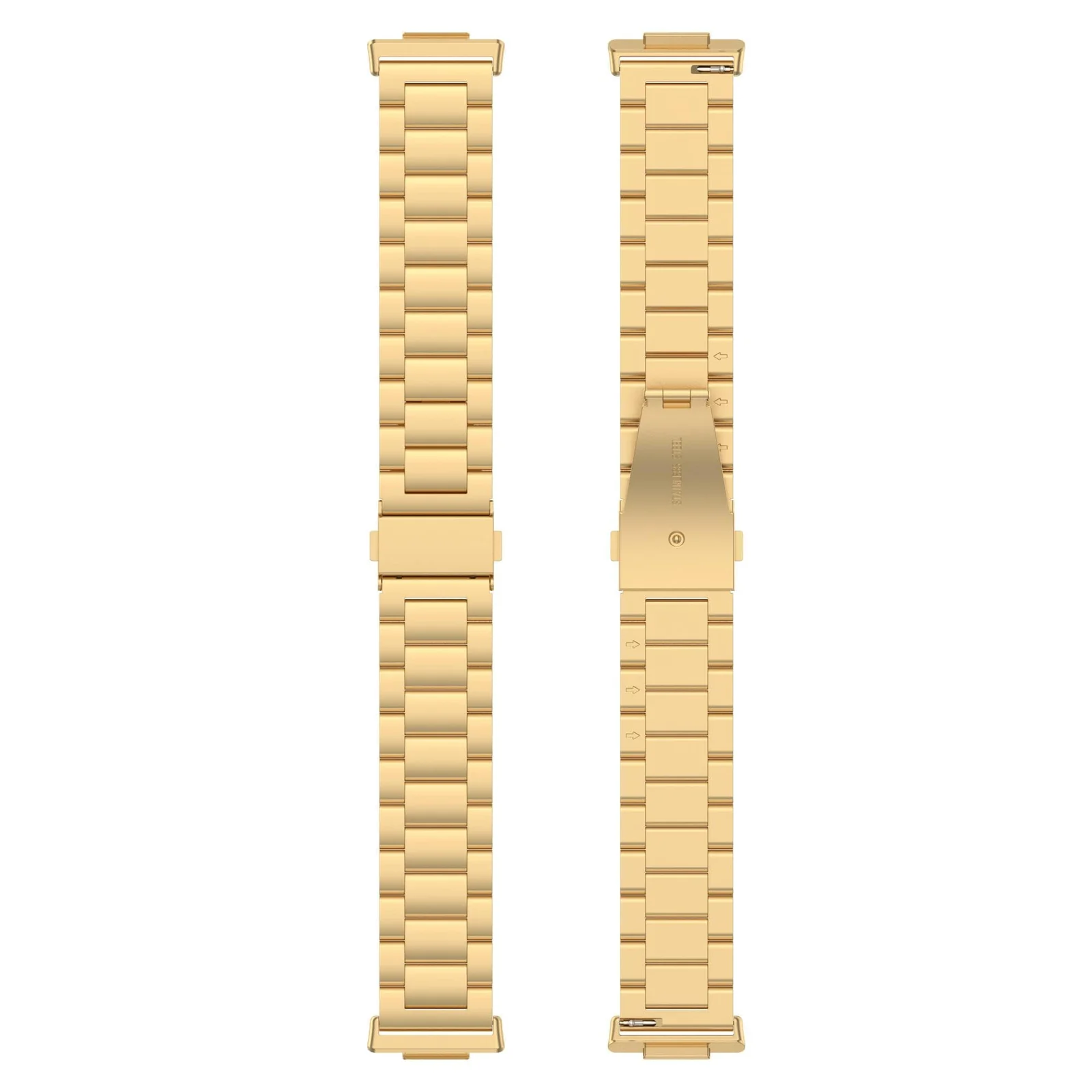 DL3 Mobilak Straps Compatible with Huawei Watch Fit, Replacement Metal Stainless Steel Wristband Business Band for Men and Women - A.Gold