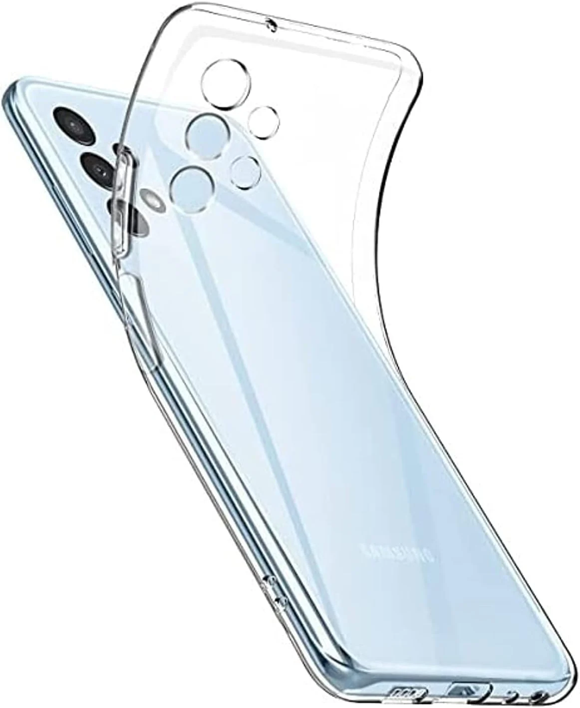 DL3 Mobilak Case Compatible with Samsung Galaxy A13 4G [Not fit A13 5G] Case Crystal Soft TPU Gel Case Flexible Silicone Anti-Scratch Camera Protection TPU Cover - Clear