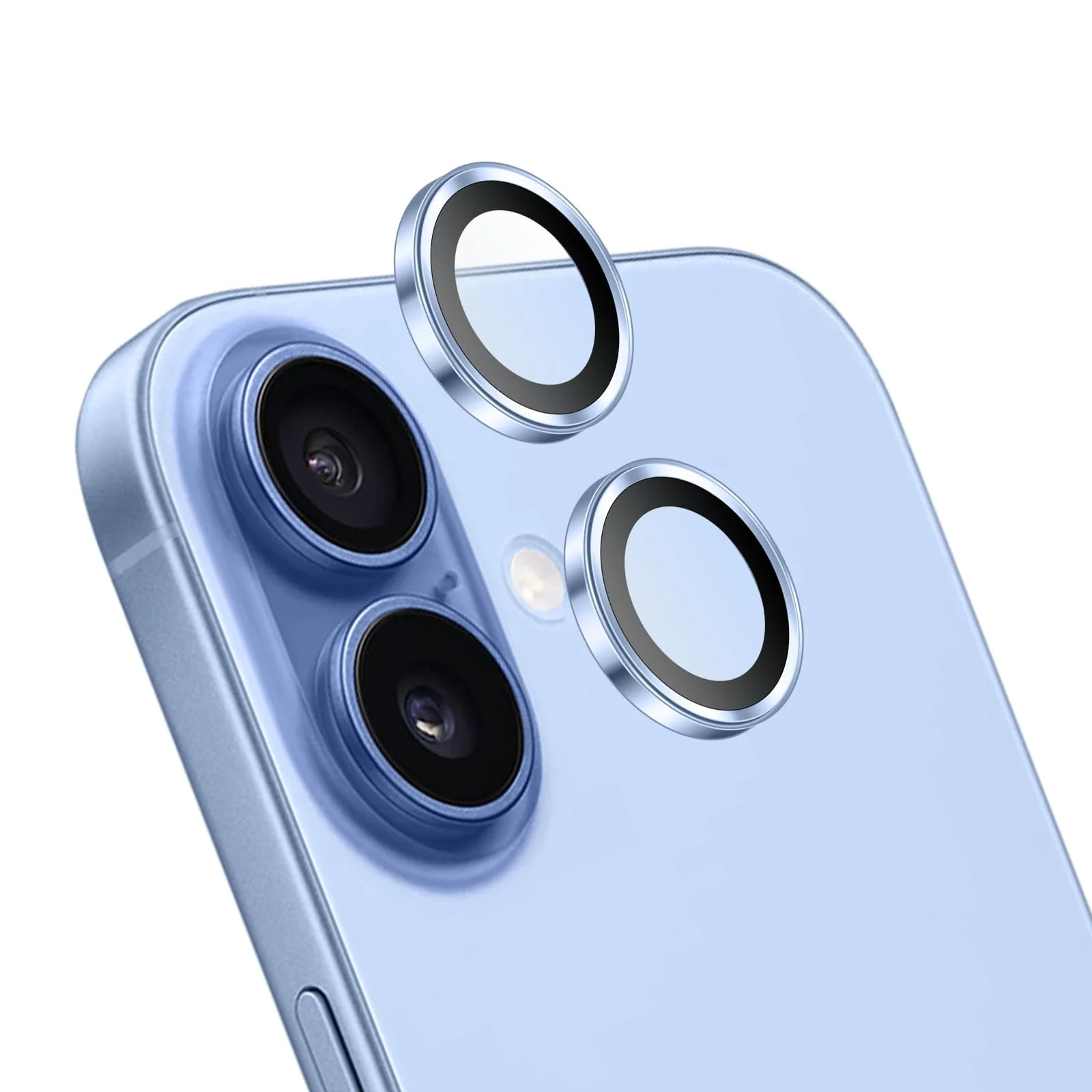 DL3 Mobilak Camera Lens Protector for iPhone 17 Accessories, 9H Tempered Glass Metal Individual Ring Camera Cover Screen Protector, Case Friendly, Anti Scratch