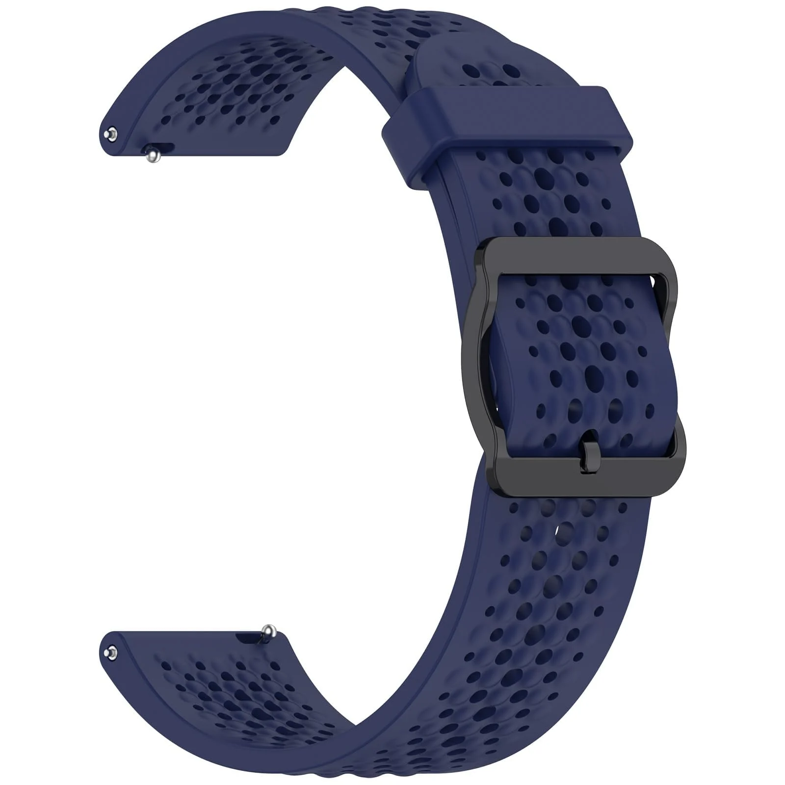 DL3 Mobilak 22 mm Silicone Breathable Sport Bracelet For Xiaomi Redmi Watch 5 Active/Redmi Watch 5 Lite Strap, 22mm Adjustable Armband Watchbands Quick Wristband Watch Strap Bands - Blue