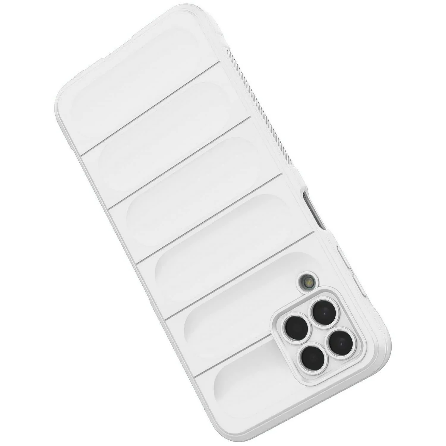 DL3 Mobilak Flexible Silicone and TPU Protective Case with Camera Protection for Samsung Galaxy M33 5G - White
