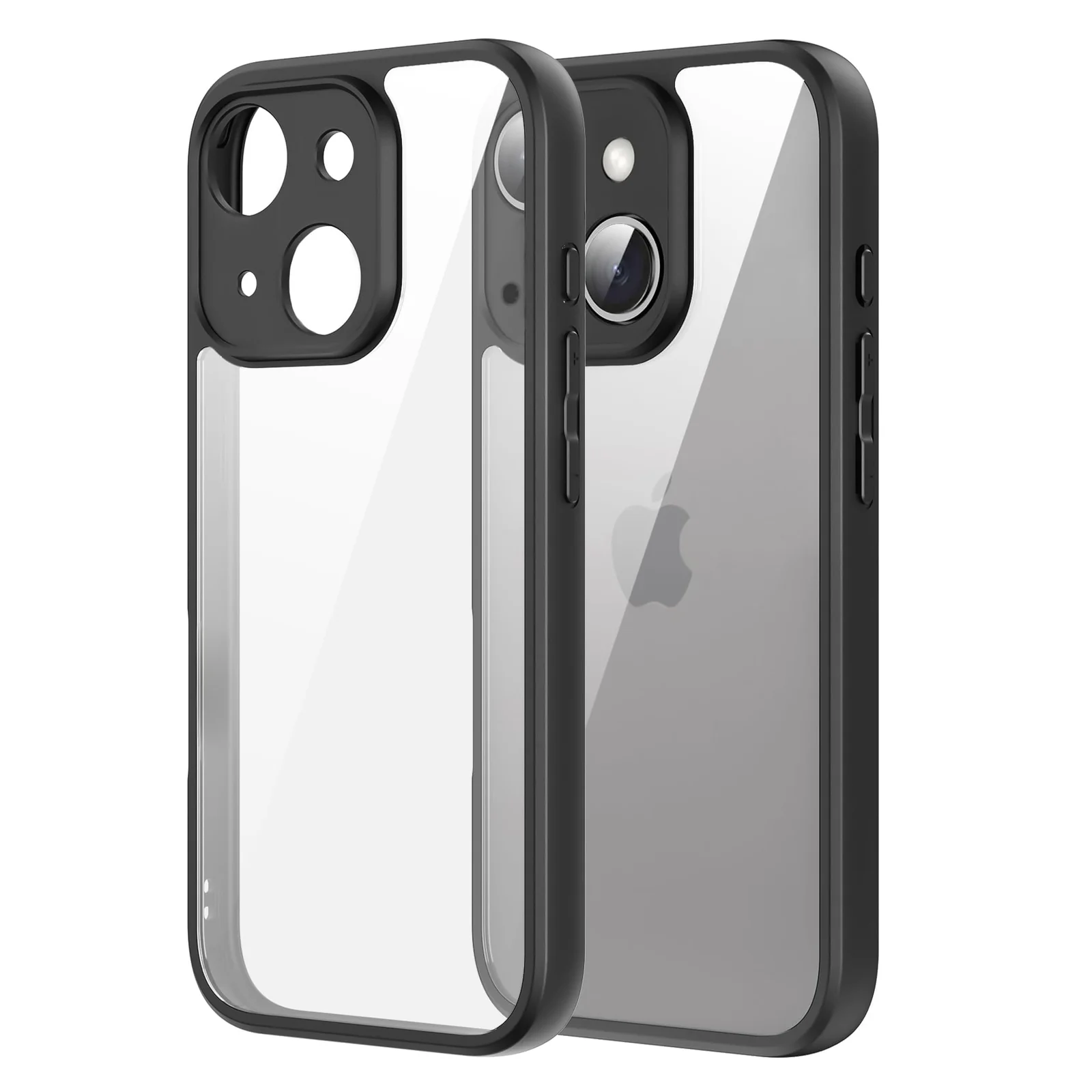 DL3 Mobilak TPU Protective Case for iPhone 13 6.1-Inch, Shock-absorbing protection, Scratch-resistant surface, Raised edges around the screen and camera - Lens Black