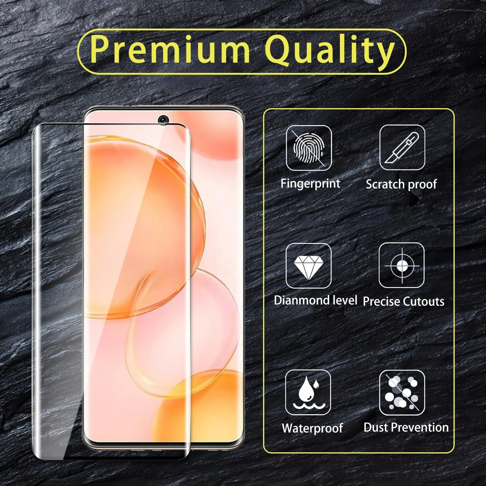 DL3 Mobilak Screen Protector for Honor 50 / Huawei Nova 9, Tempered Glass Screen Saver Premium HD Protective, Scratch Resistant, NO-Bubble, 9H Hardness, Full Coverage Film - Clear