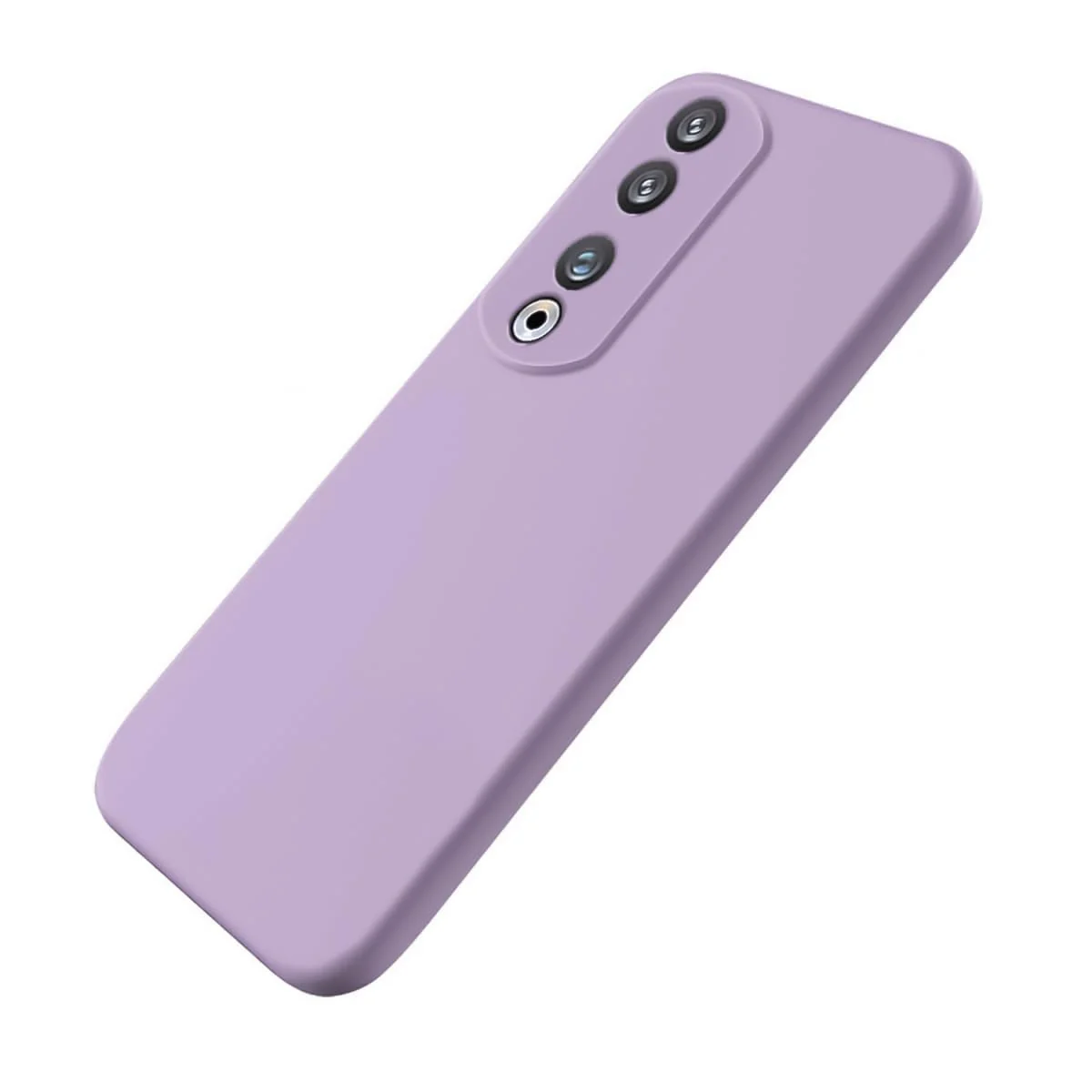 DL3 Mobilak Soft Silicone Protective Case for Honor 70 with Microfiber Lining and Shockproof Design - Lavender