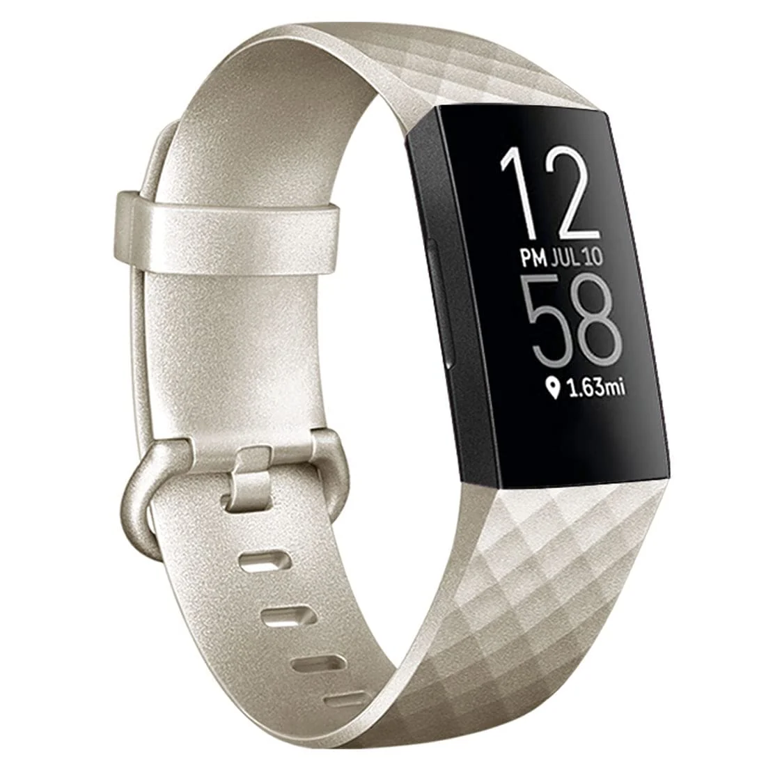 DL3 Mobilak Waterproof Bands for Fitbit Charge 4 / Fitbit Charge 3 / Charge3 SE, Replacement Wristbands for Women Men - Gold