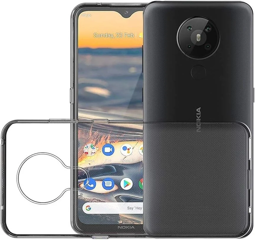 DL3 Mobilak Case Compatible with Nokia 5.3, Case Crystal Soft TPU Gel Case Flexible Silicone Anti-Scratch TPU Cover - Clear