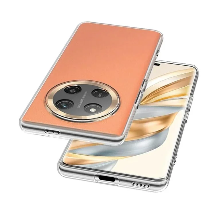 DL3 Mobilak Case Compatible with Honor X9C, Case Crystal Soft TPU Gel Case Flexible Silicone Anti-Scratch Camera Protection TPU Cover - Clear
