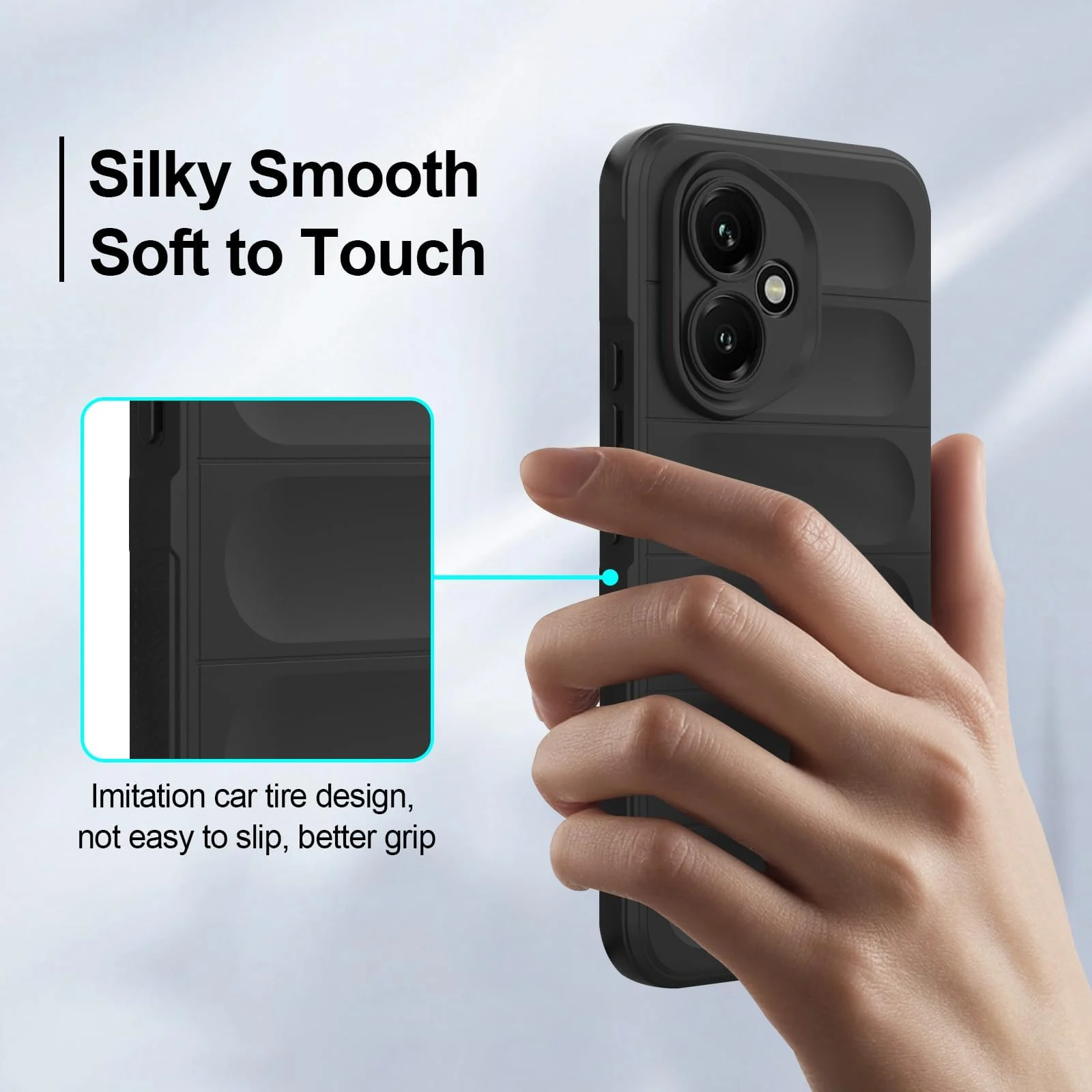 DL3 Mobilak Rugged Protective Case for Honor 400 5G, Camera protection, Shock-absorbing protection, Non-slip grip - Black